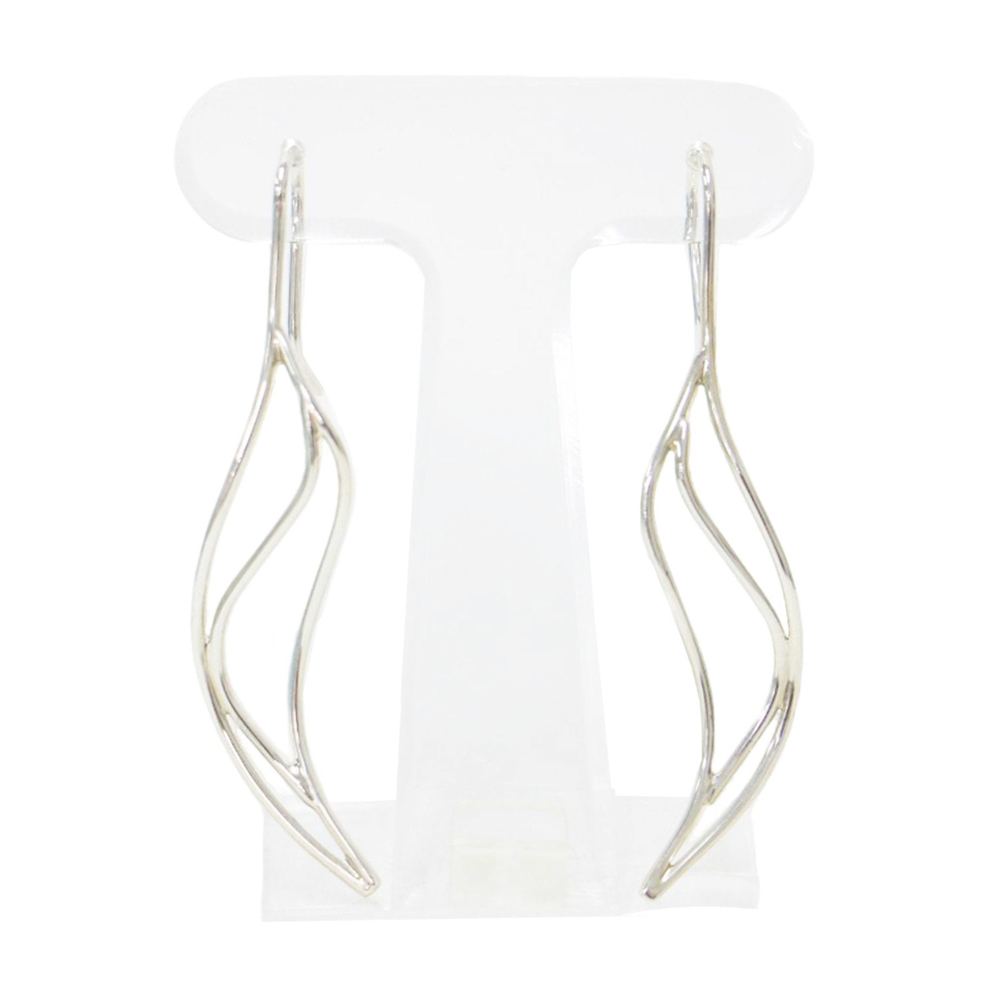 Elsa Peretti Earrings Sterling Silver 50mm Sterling Silver