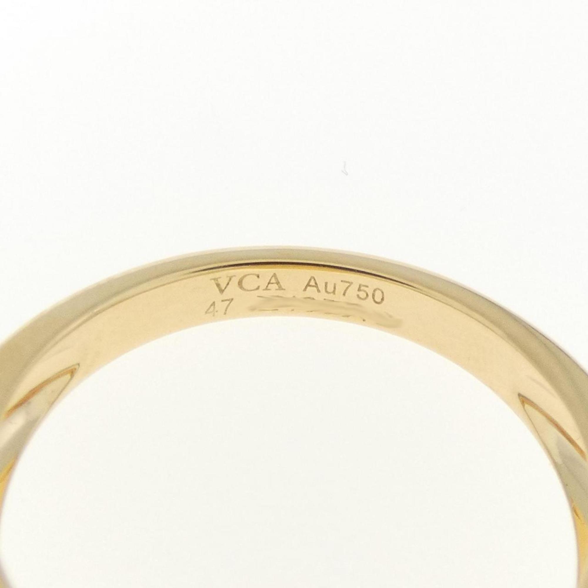 Vintage Alhambra Ring 18K Yellow Gold and Onyx