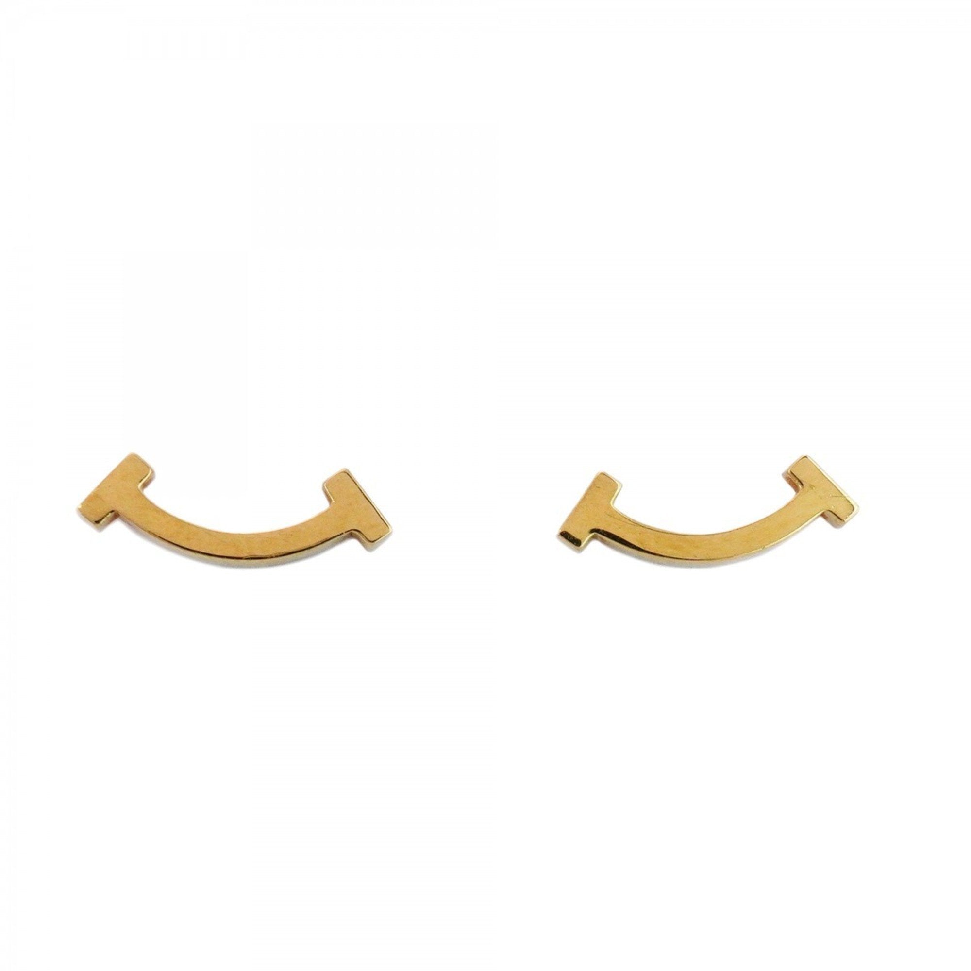 T Smile Pendant Necklace 18K Yellow Gold Earrings 18K Yellow Gold