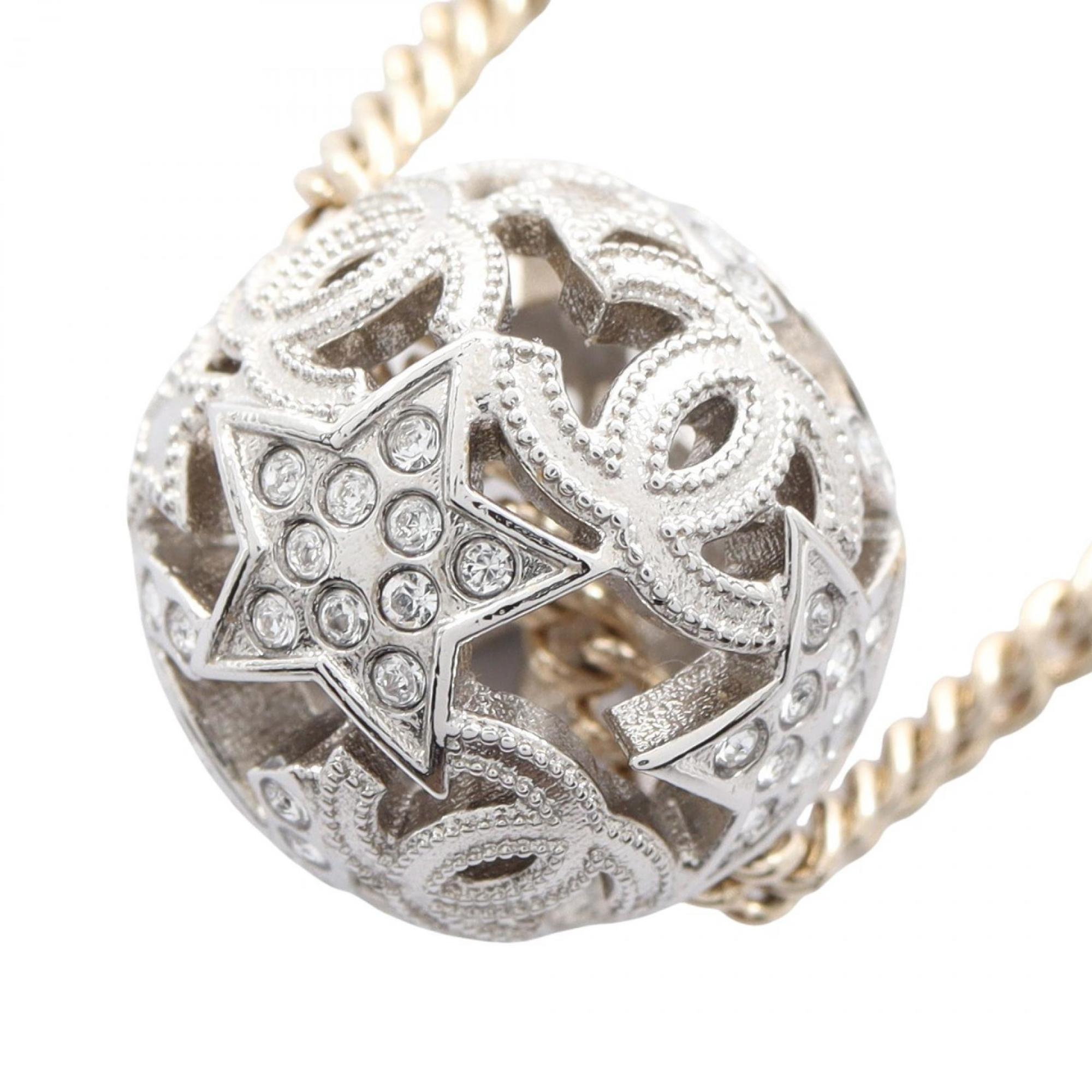 CC Logo Star Pendant Necklace Sterling Silver