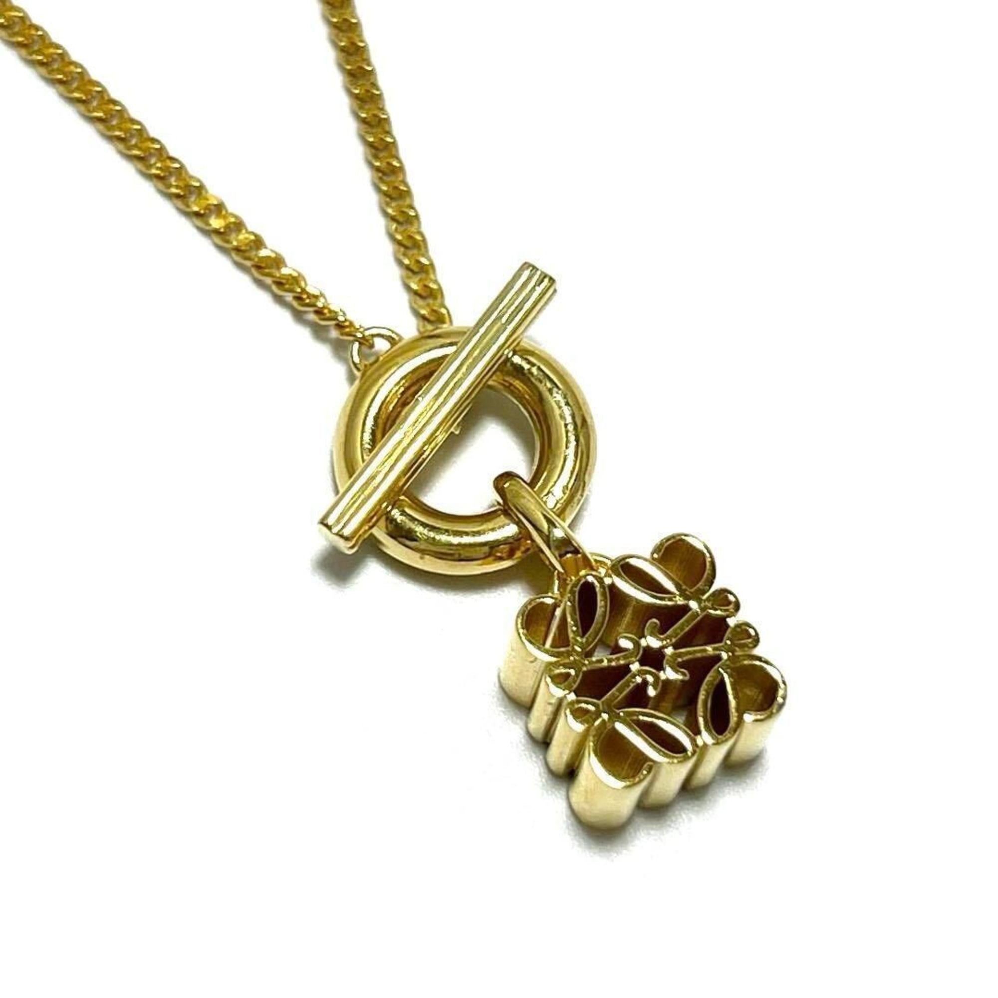 Anagram Pendant Necklace Gold and Sterling Silver
