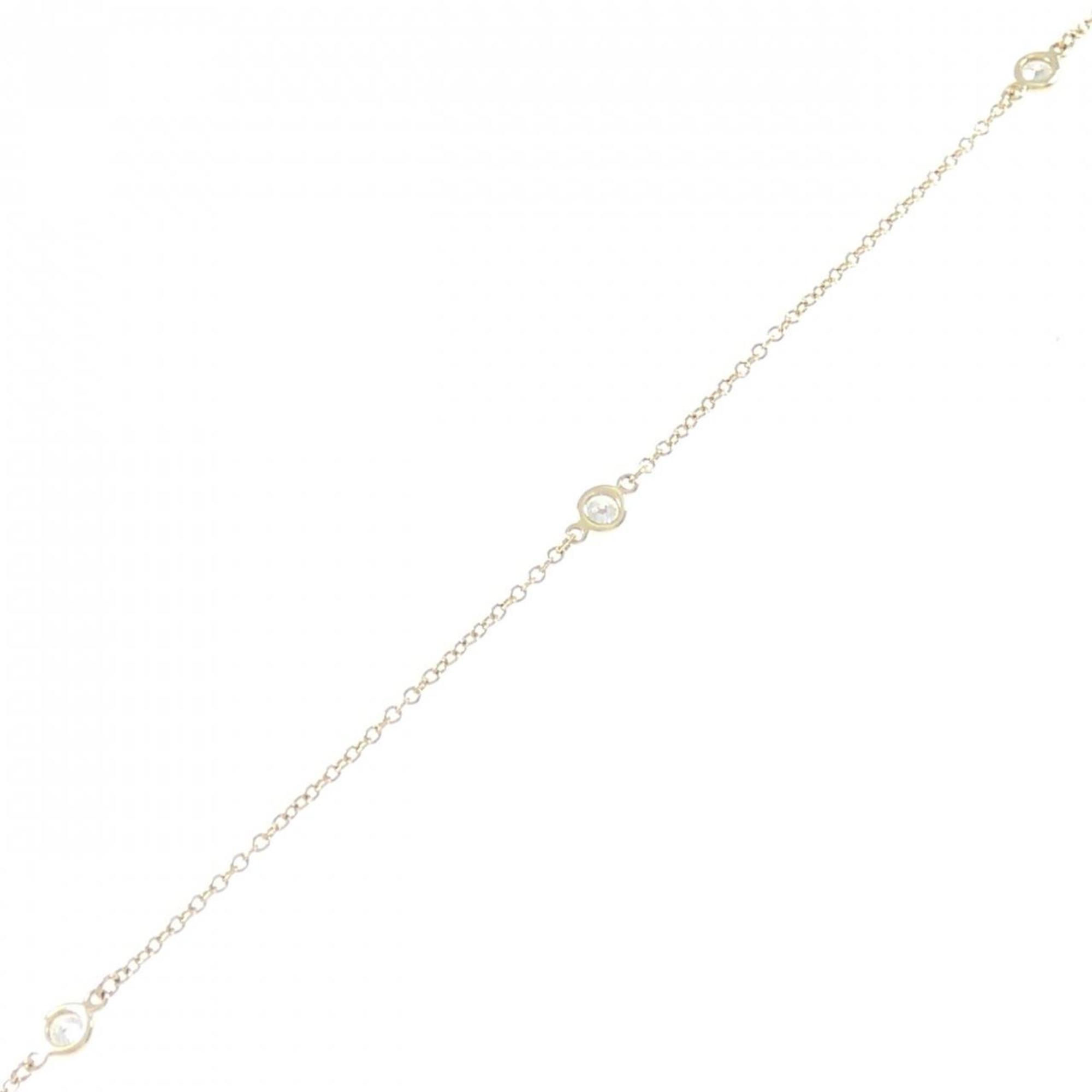 Elsa Peretti Diamonds By The Yard Pendant Necklace 18K Yellow Gold and Diamond