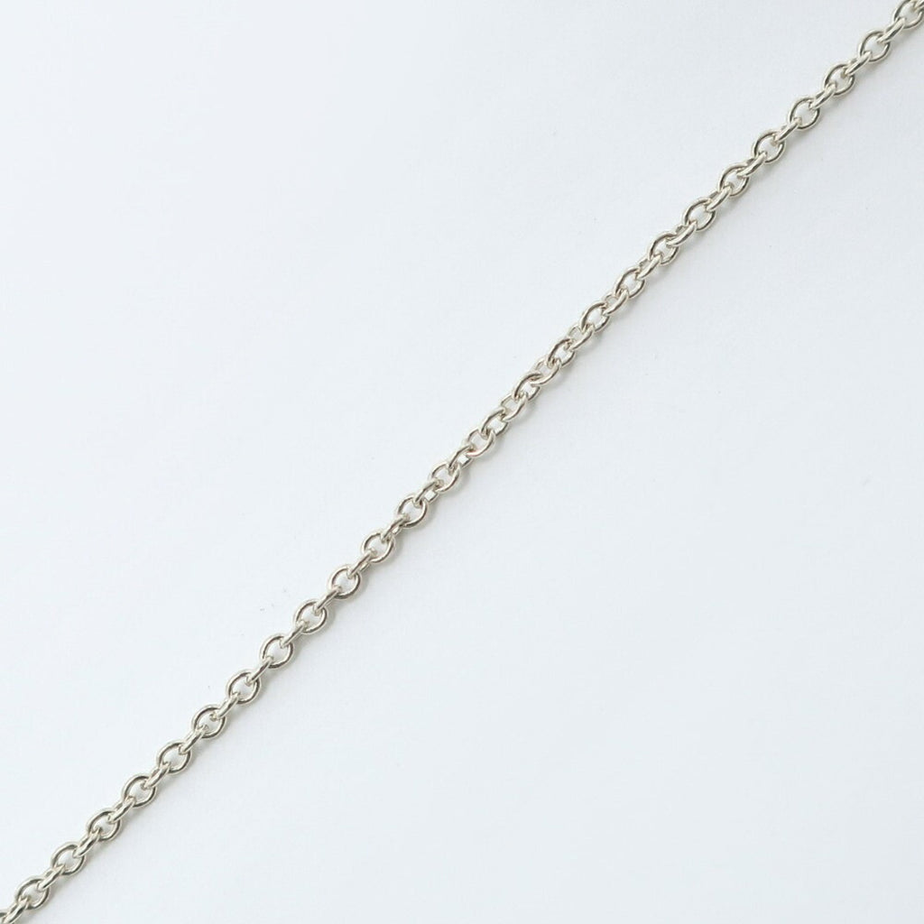 Open Heart Pendant Necklace Sterling Silver 14mm
