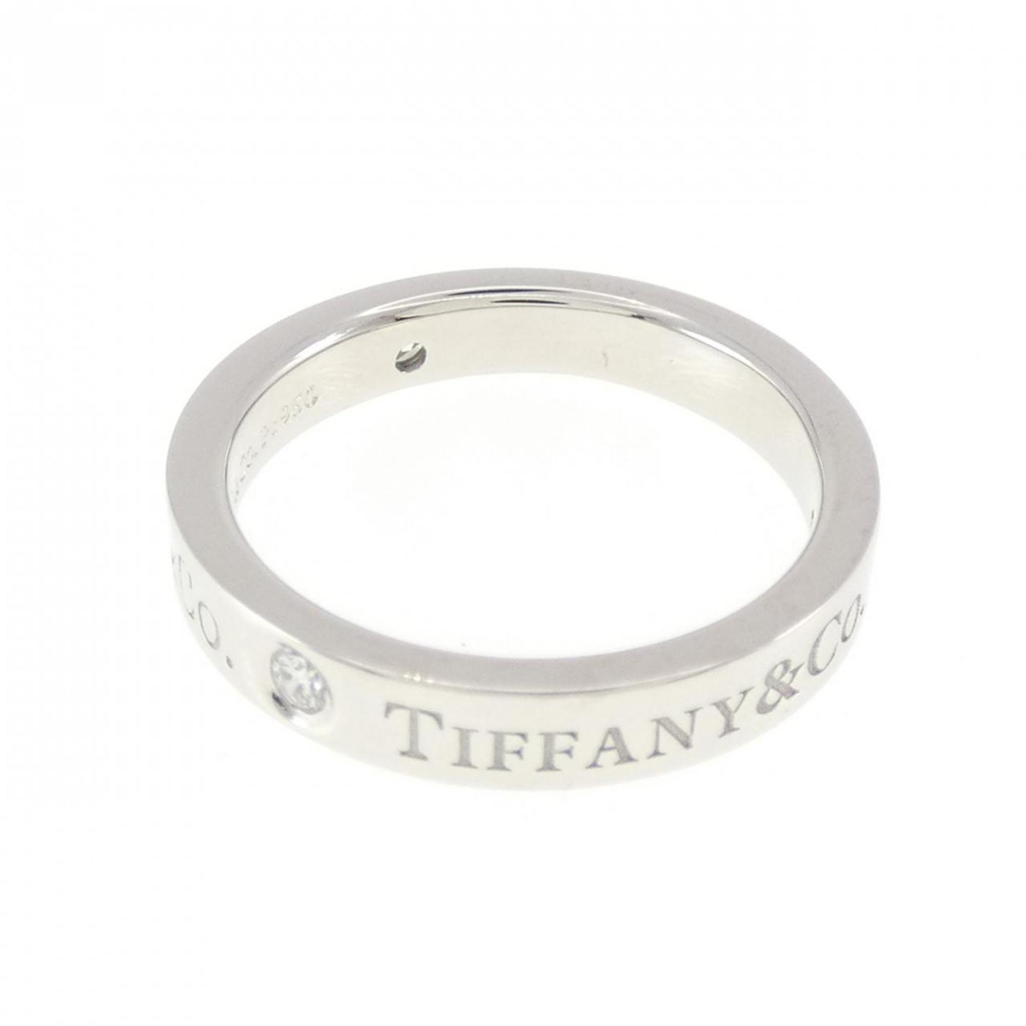Band Ring Platinum with Diamond