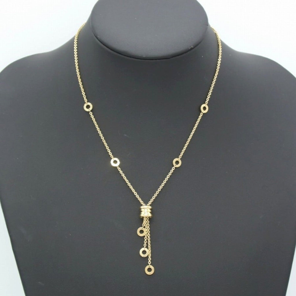 B.Zero1 Pendant Necklace 18K Yellow Gold