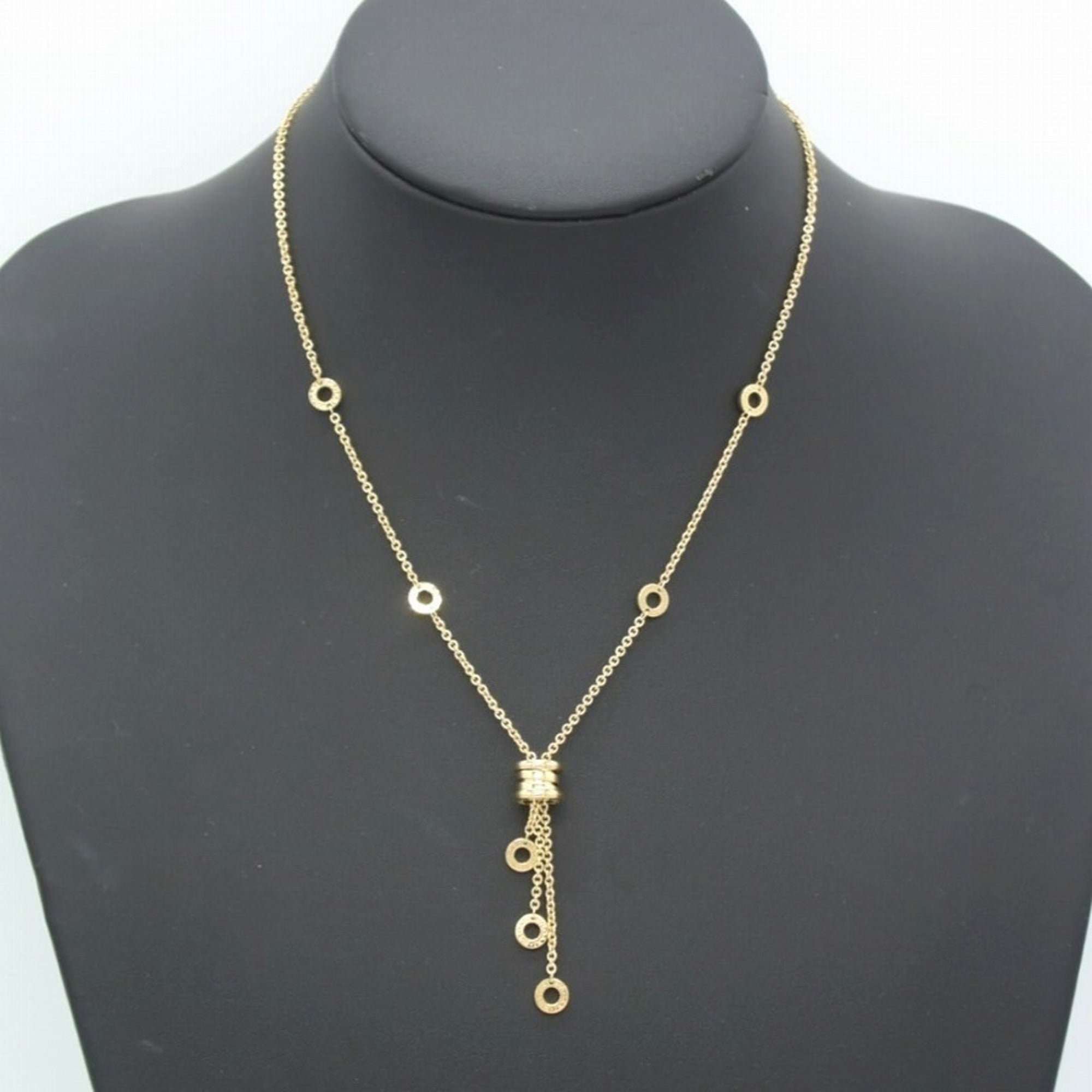 B.Zero1 Pendant Necklace 18K Yellow Gold