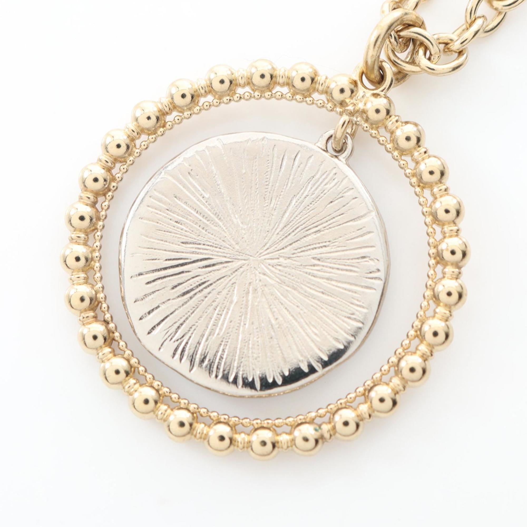 CC Logo Pendant Necklace Sterling Silver