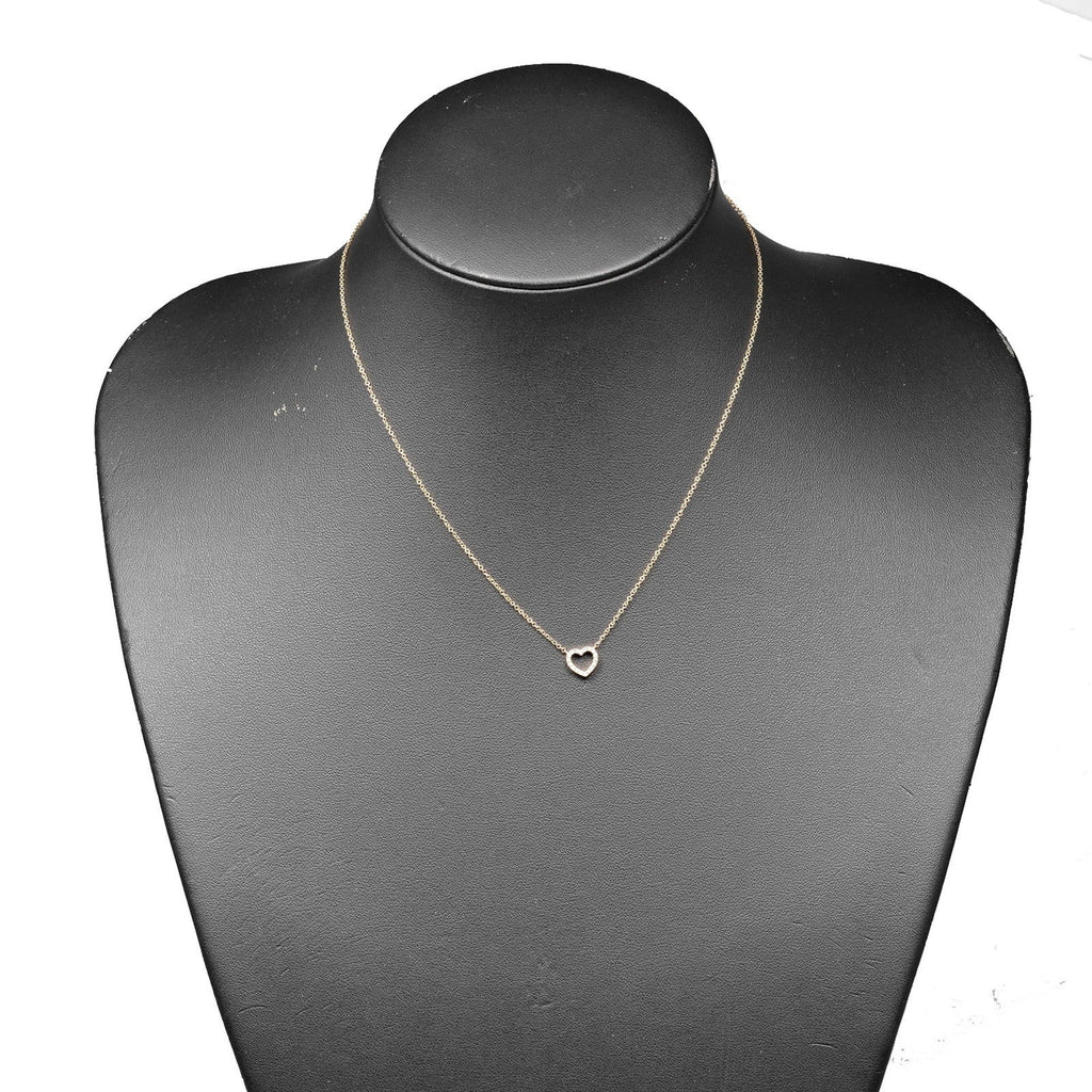 Pendant Necklace 18K Rose Gold with Diamond