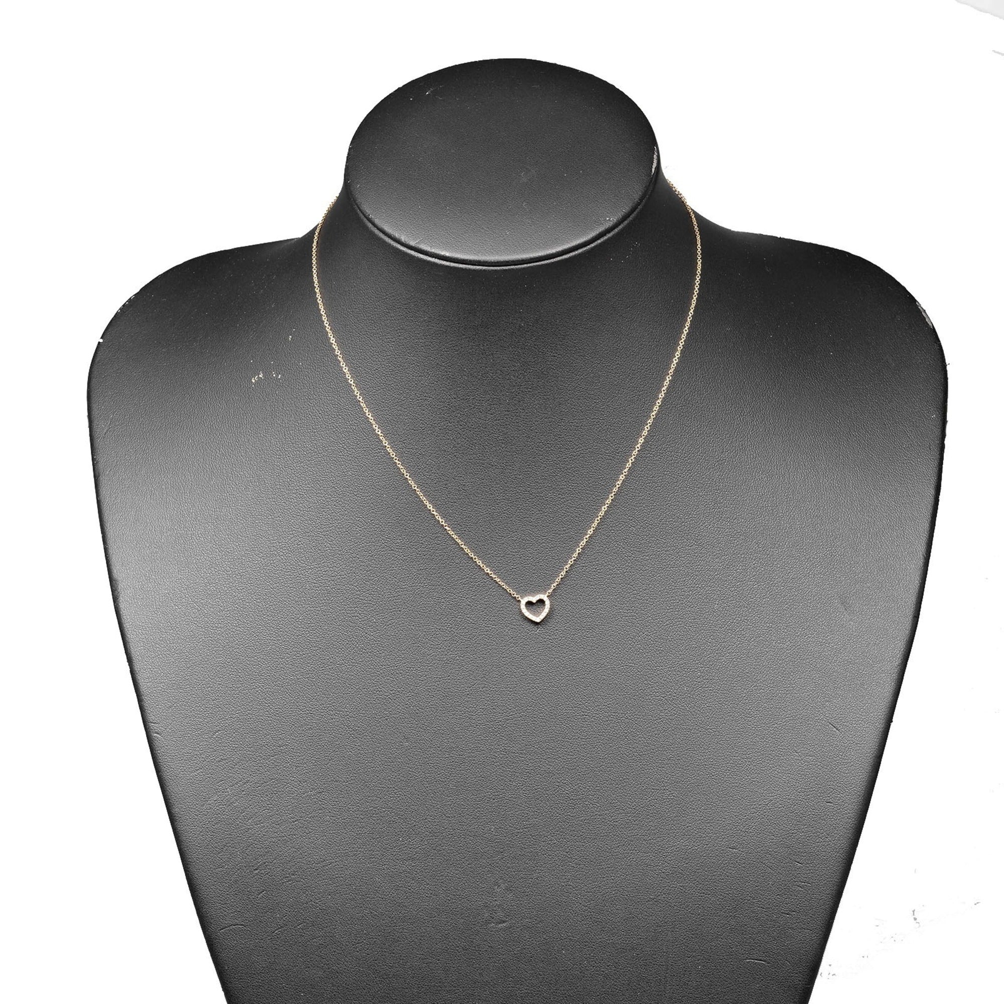 Pendant Necklace 18K Rose Gold with Diamond