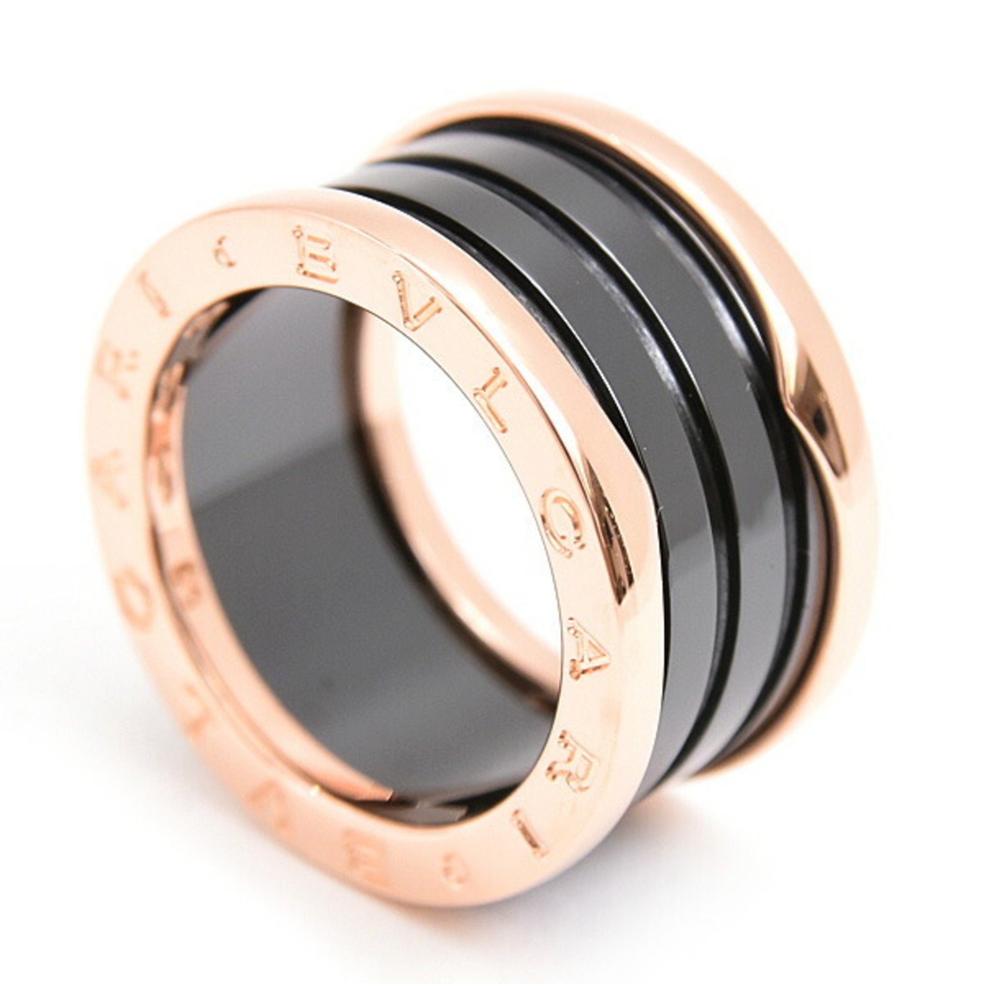 B.Zero1 Ring 18K Rose Gold and Ceramic