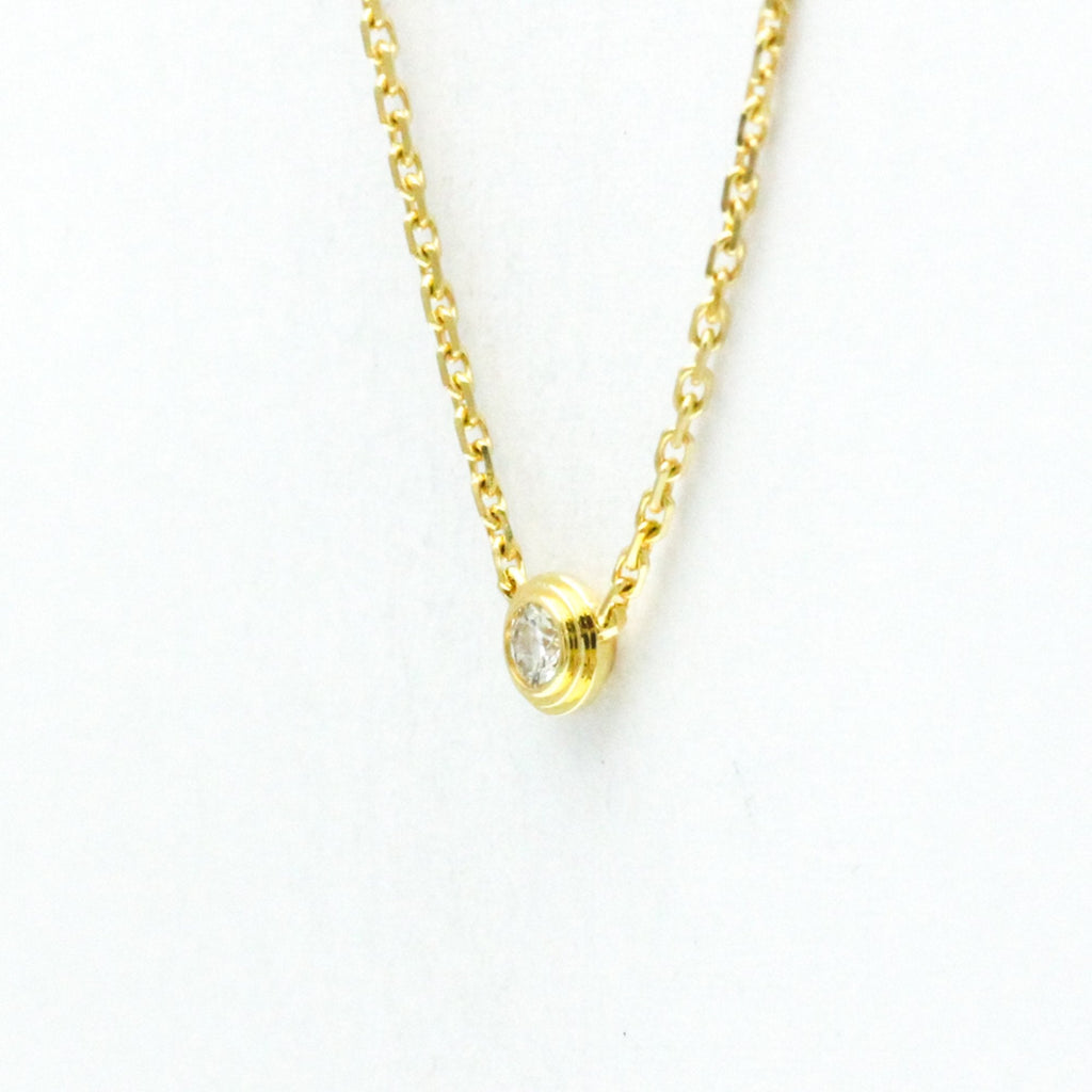 Pendant Necklace 18K Rose Gold with Diamond