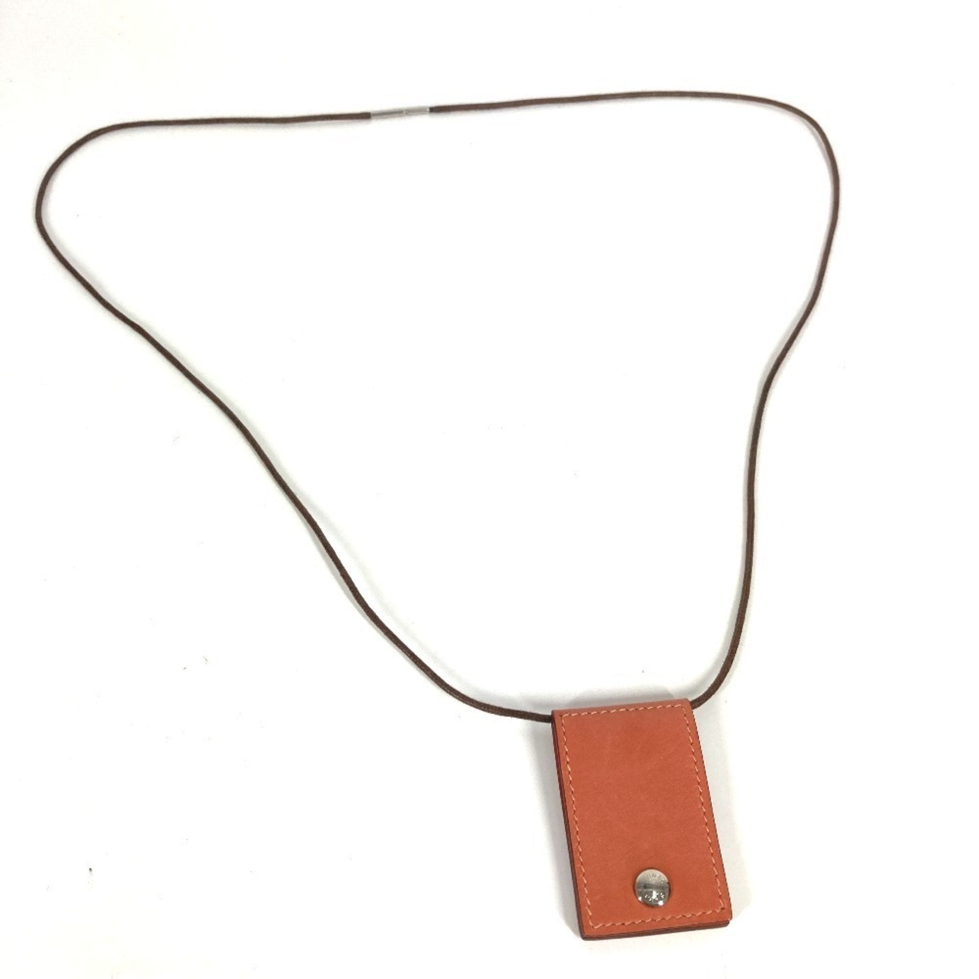Pendant Necklace Leather Pink