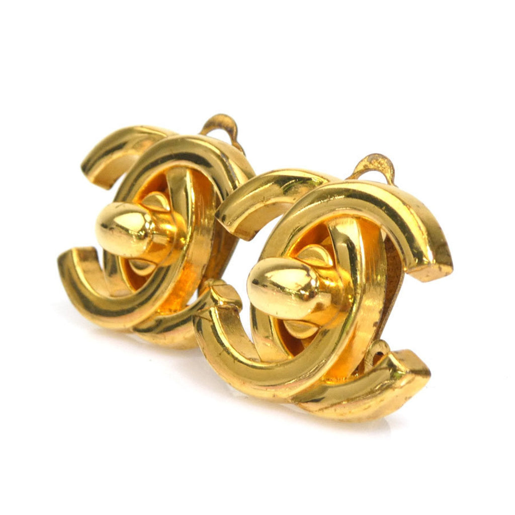 Earrings Gold-Tone Metal