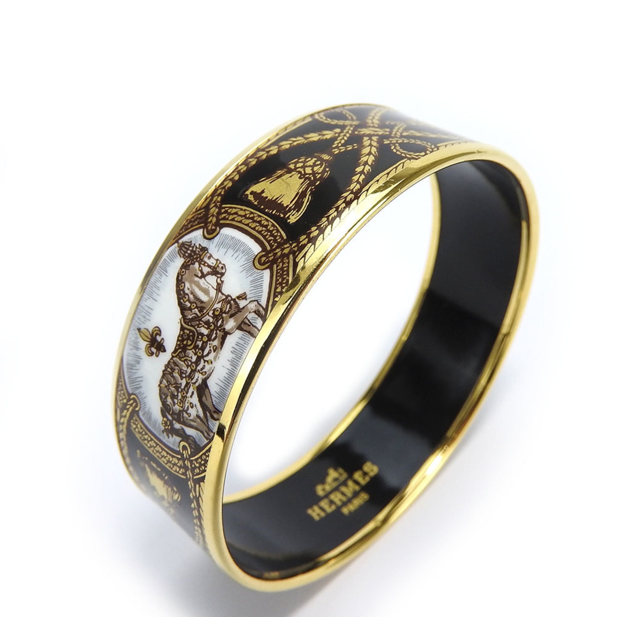 Bangle Cloisonné and Enamel and Metal Bracelet