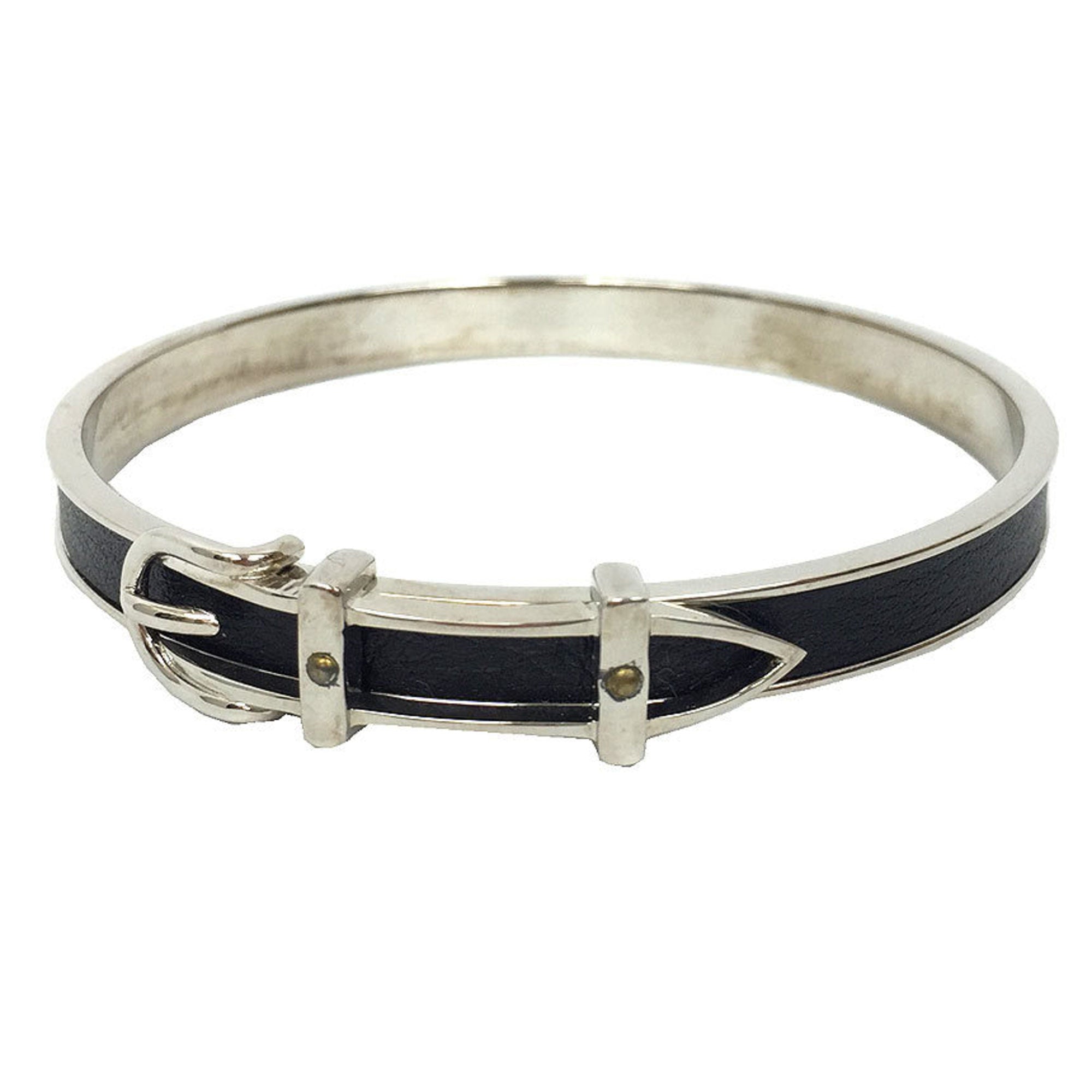 Belt Motif Bracelet Brass and Leather