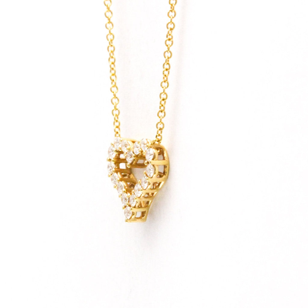 Pendant Necklace 18K Rose Gold with Diamond Mini