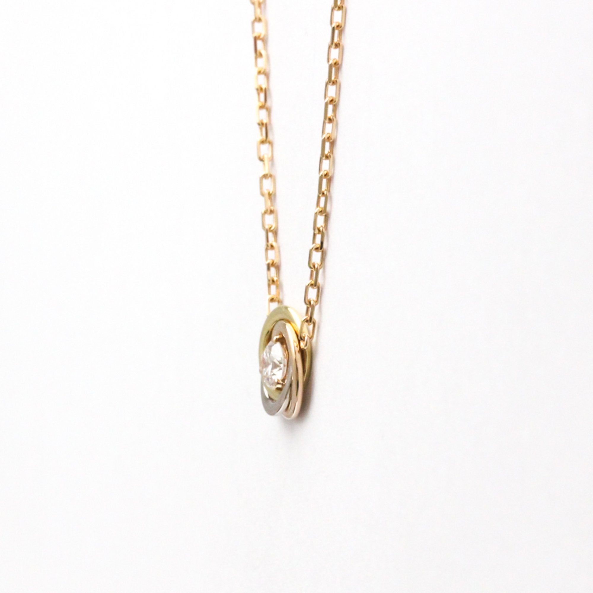 Trinity Pendant Necklace 18K Tricolor Gold