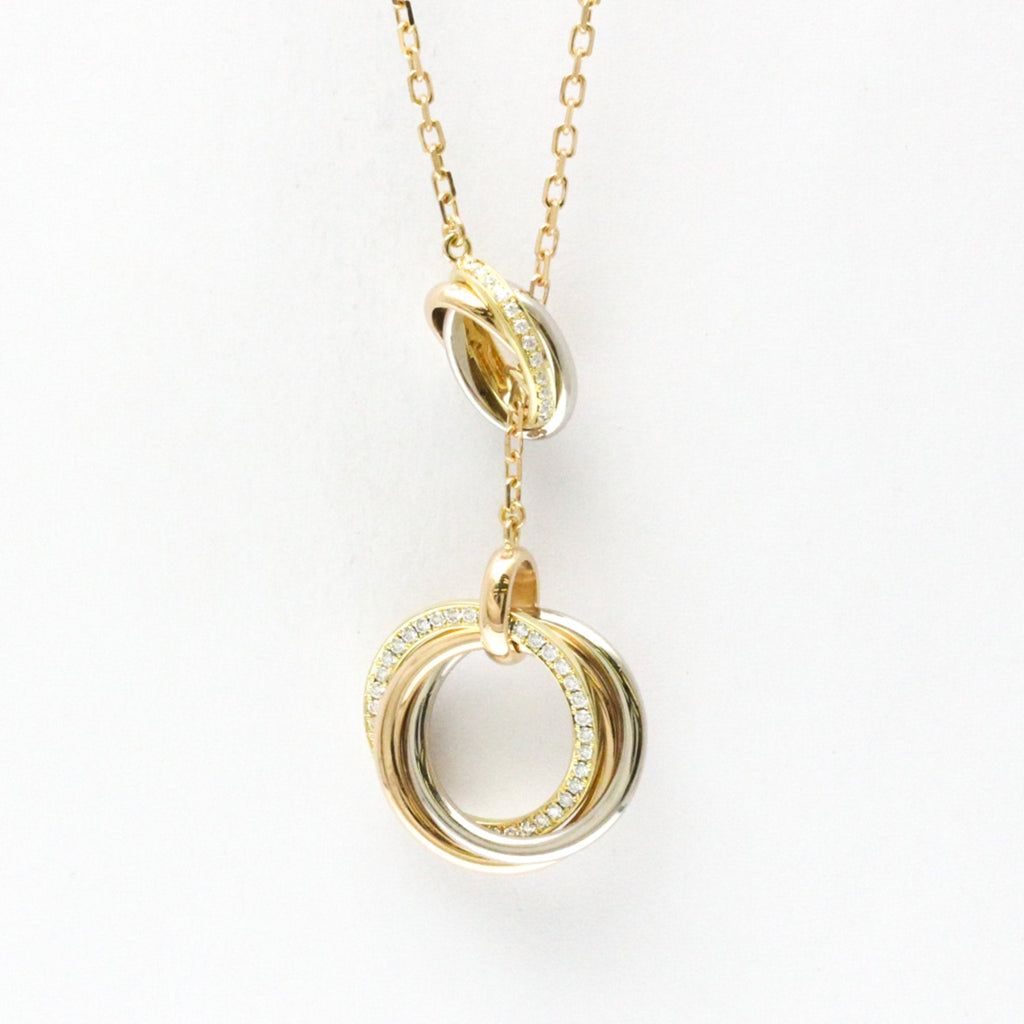 Trinity Pendant Necklace 18K Tricolor Gold