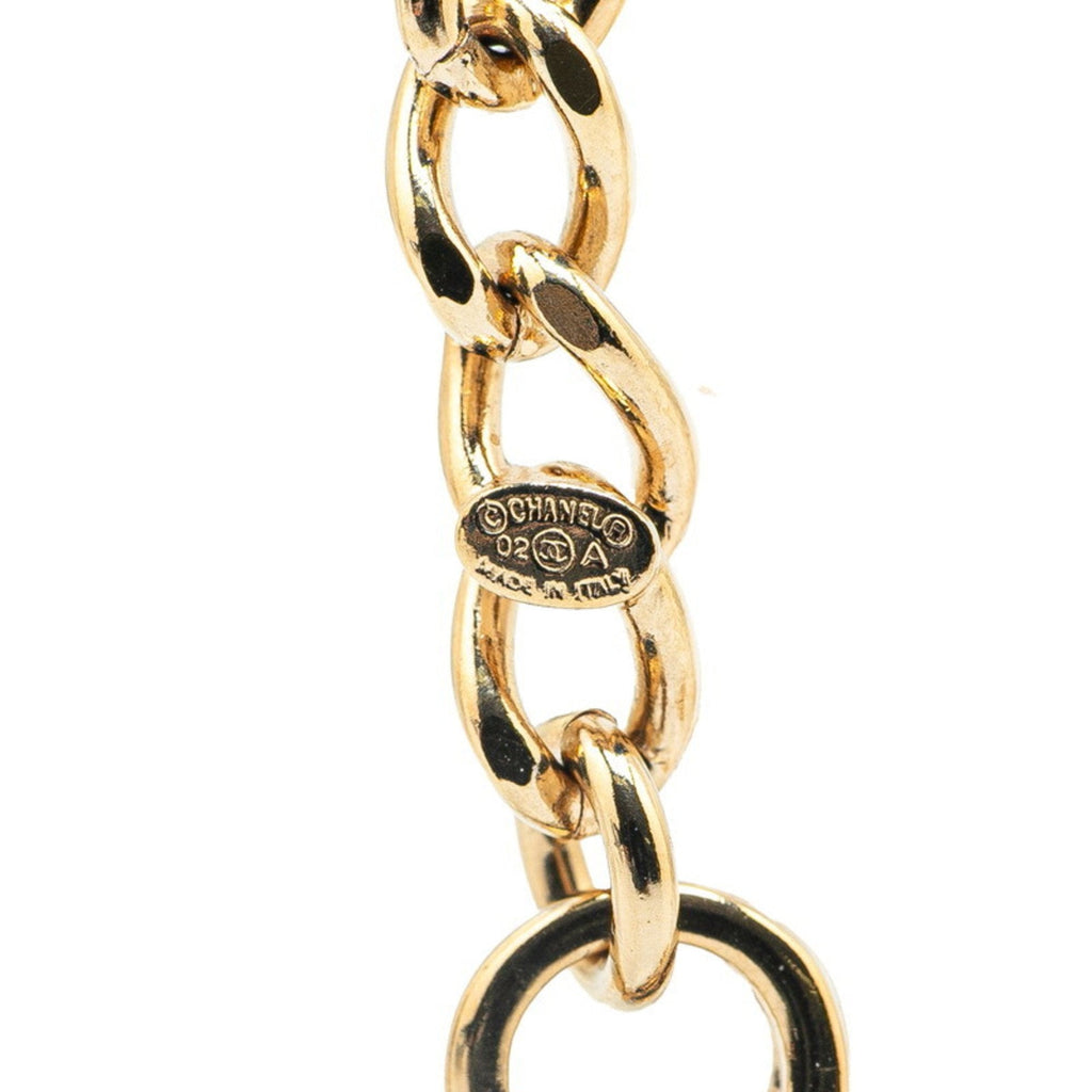 CC Logo Pendant Necklace Metal