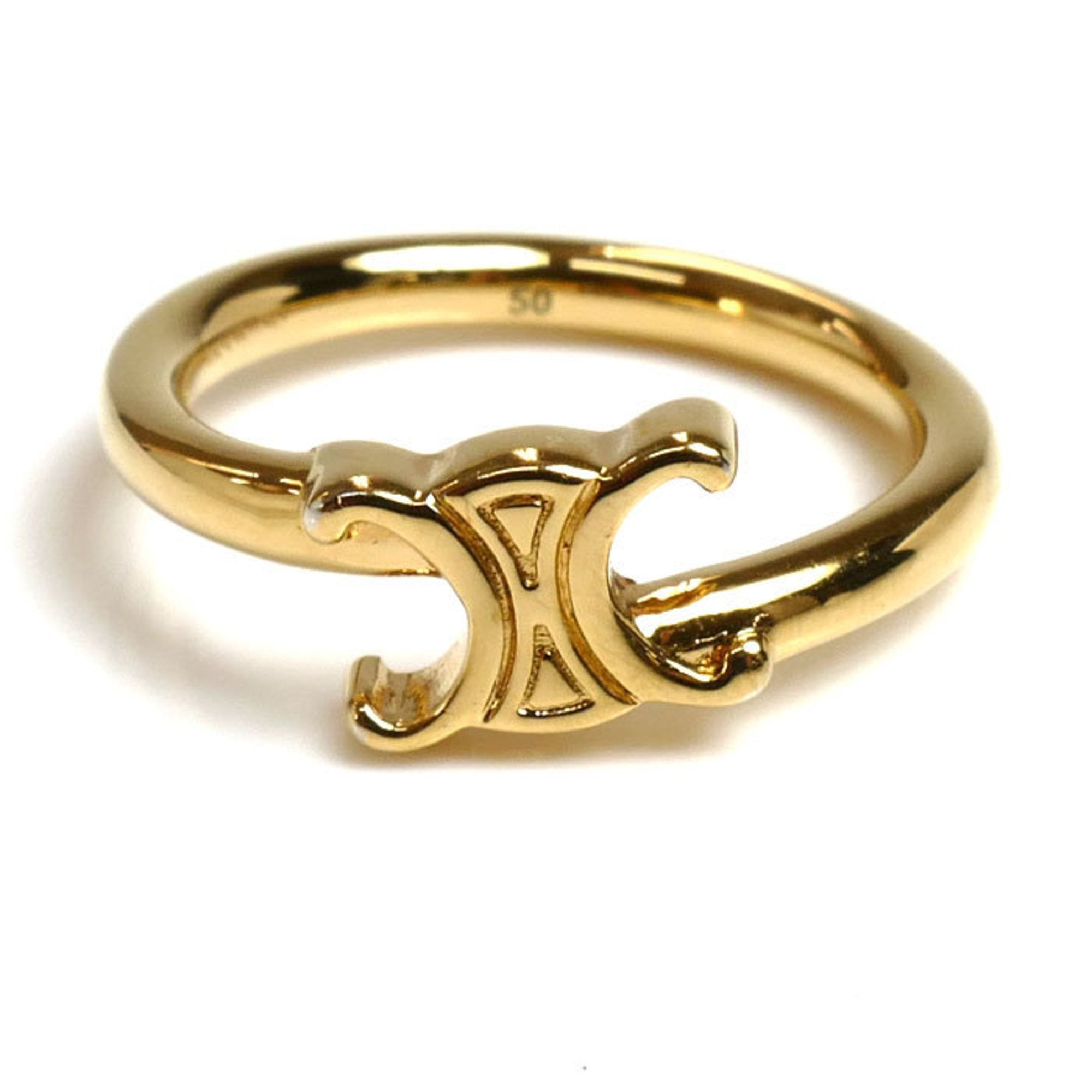 Triomphe Asymmetric Ring Brass