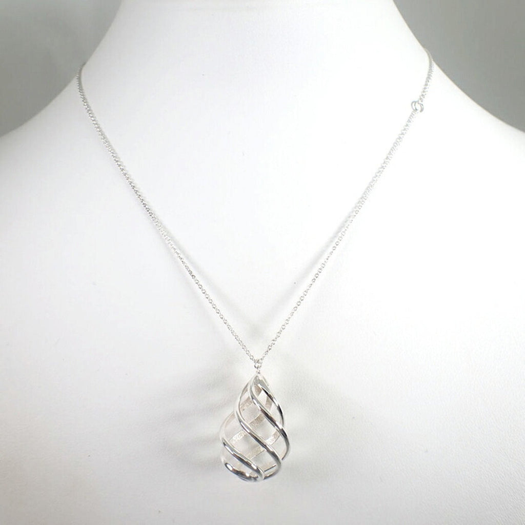 Venice Luce Drop Pendant Necklace Sterling Silver