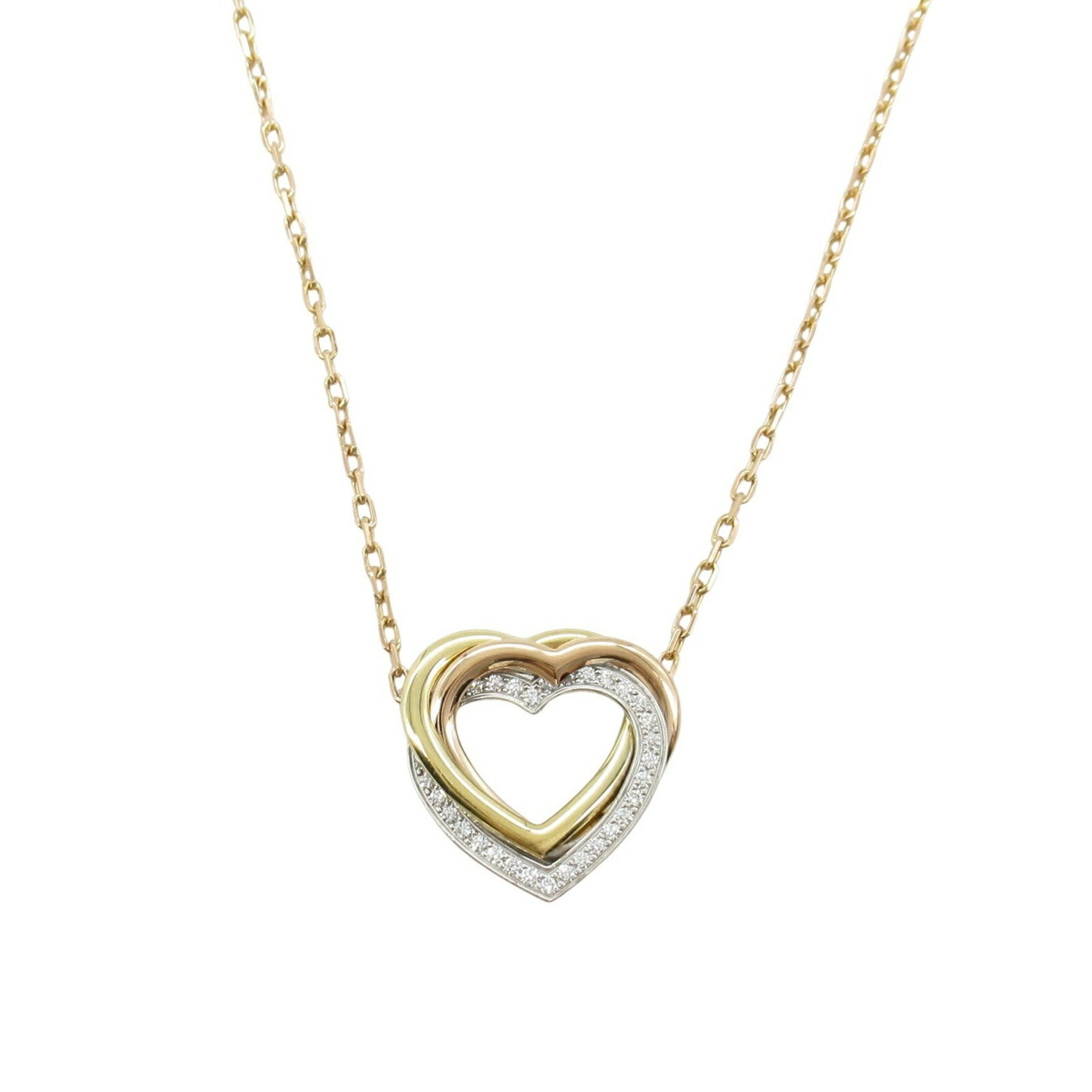Trinity Pendant Necklace 18K Tricolor Gold