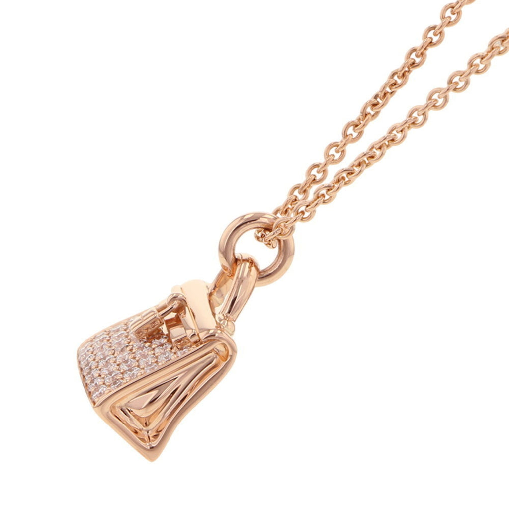 Pendant Necklace 18K Rose Gold With Diamonds