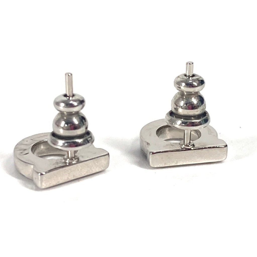 Earrings Rhinestone Silver-Tone Metal