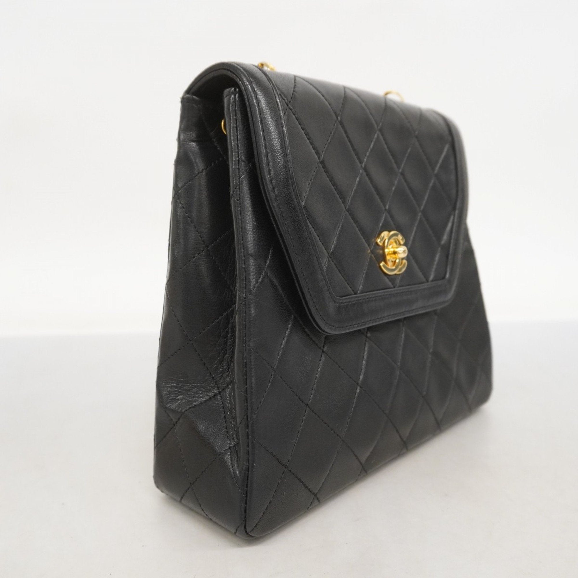 Vintage CC Chain Flap Bag Quilted Lambskin Mini