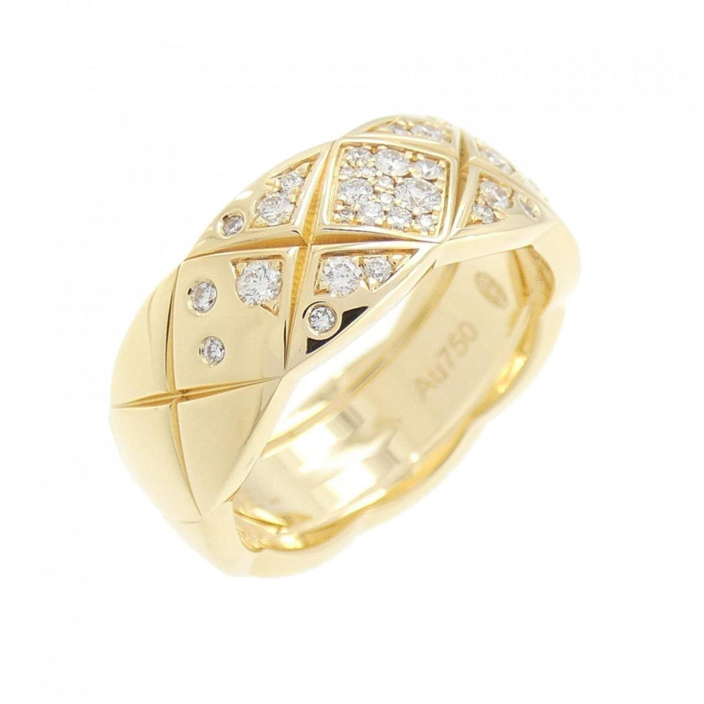 Coco Crush Ring 18K Yellow Gold Medium with Diamond