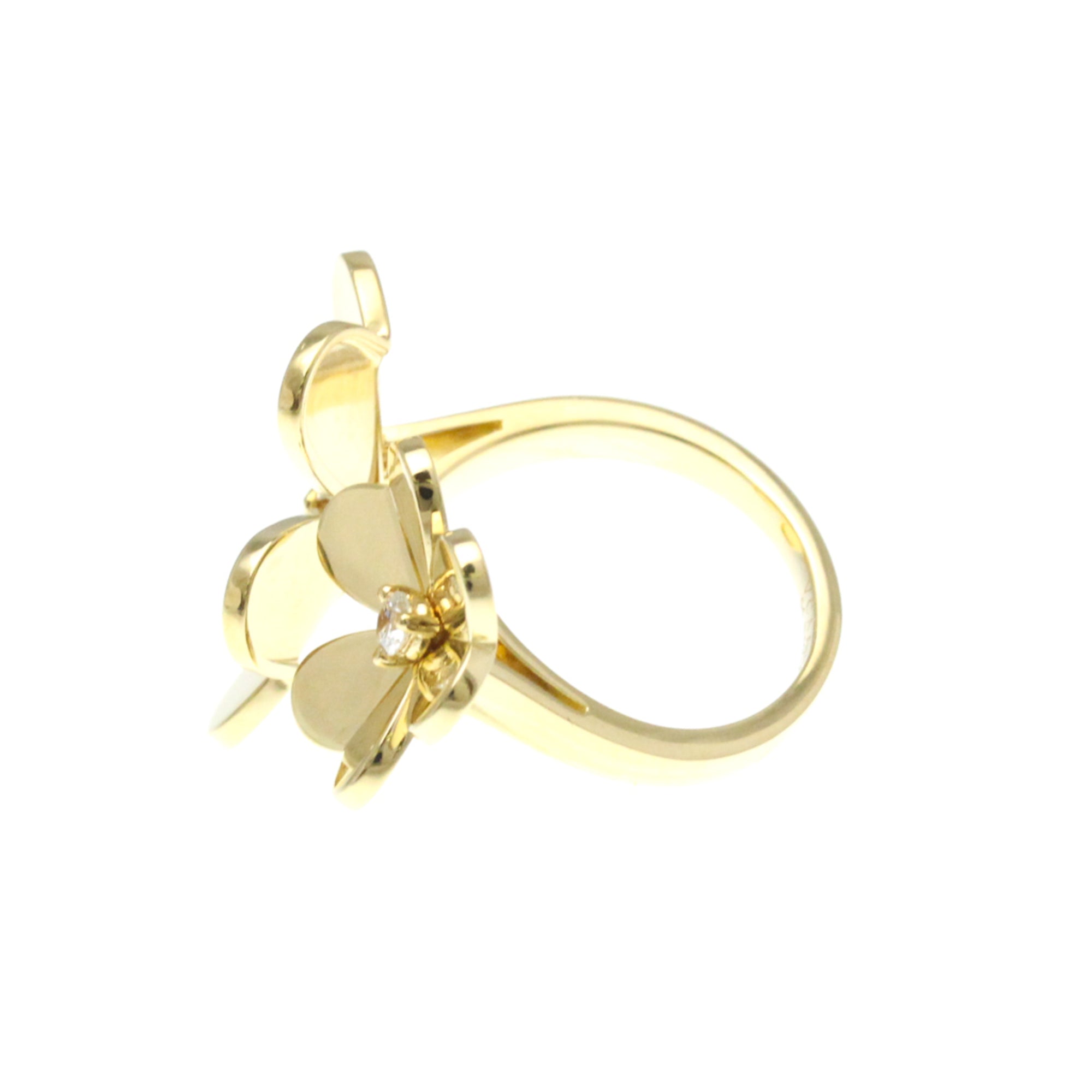Band Ring 18K Yellow Gold with Diamond