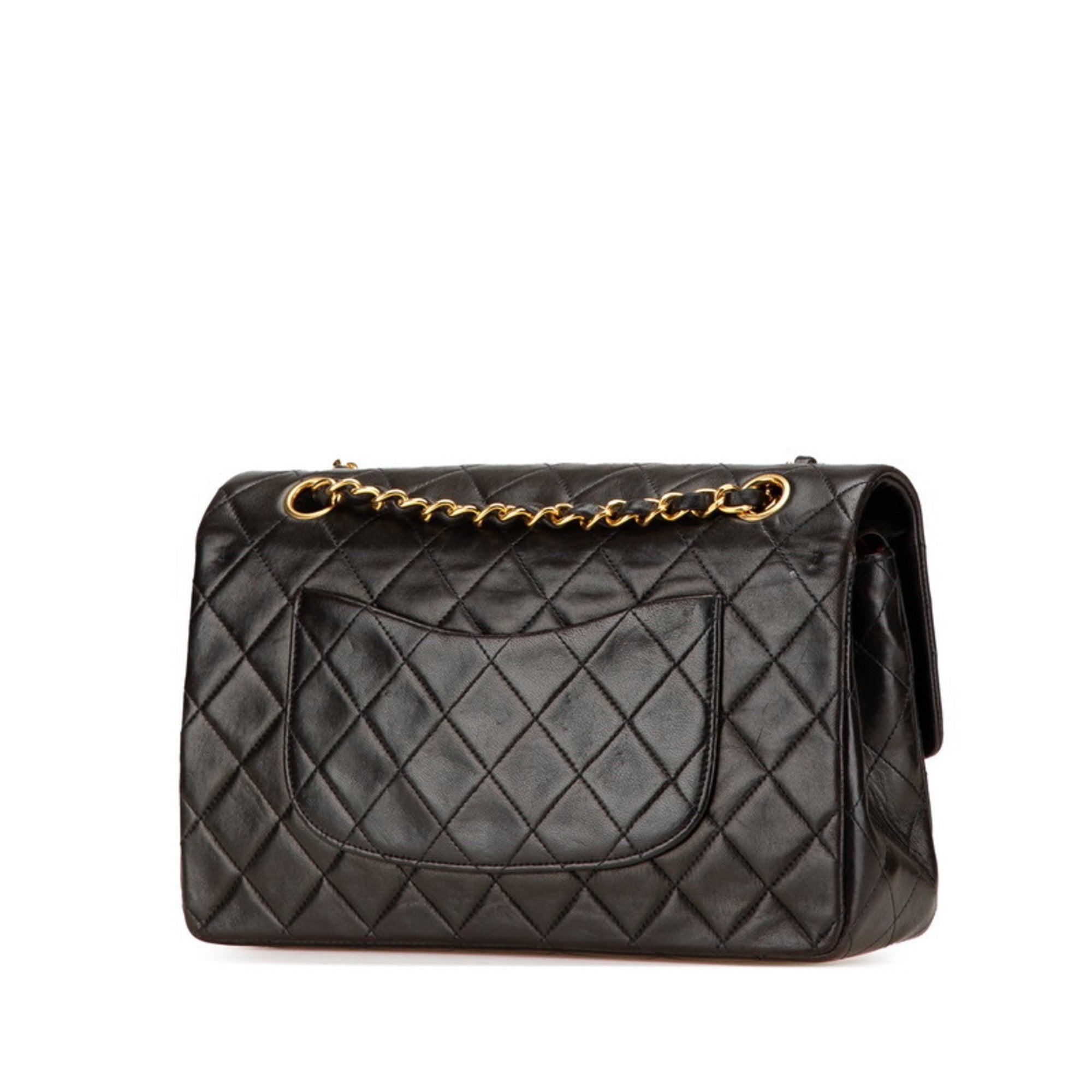 Vintage Classic Double Flap Bag Quilted Lambskin Medium