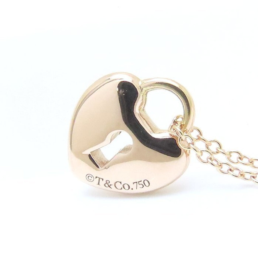 Heart Lock Pendant Necklace 18K Rose Gold