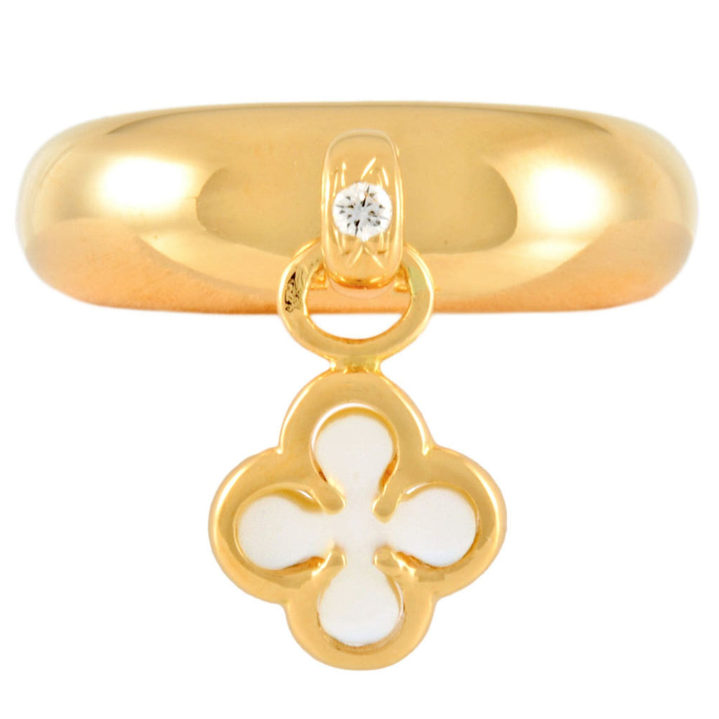 Alhambra Ring 18K Yellow Gold and Mother of Pearl