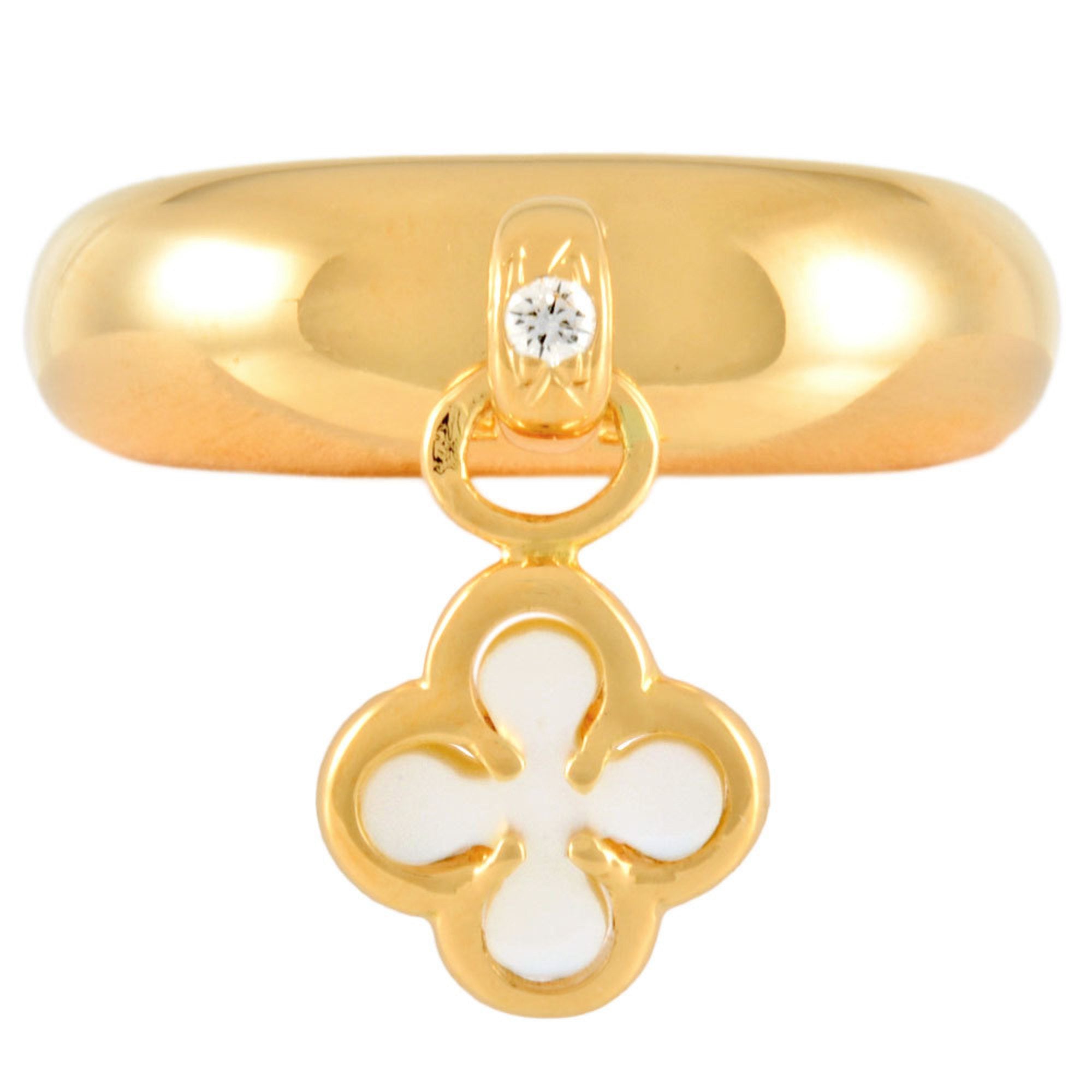 Alhambra Ring 18K Yellow Gold and Mother of Pearl