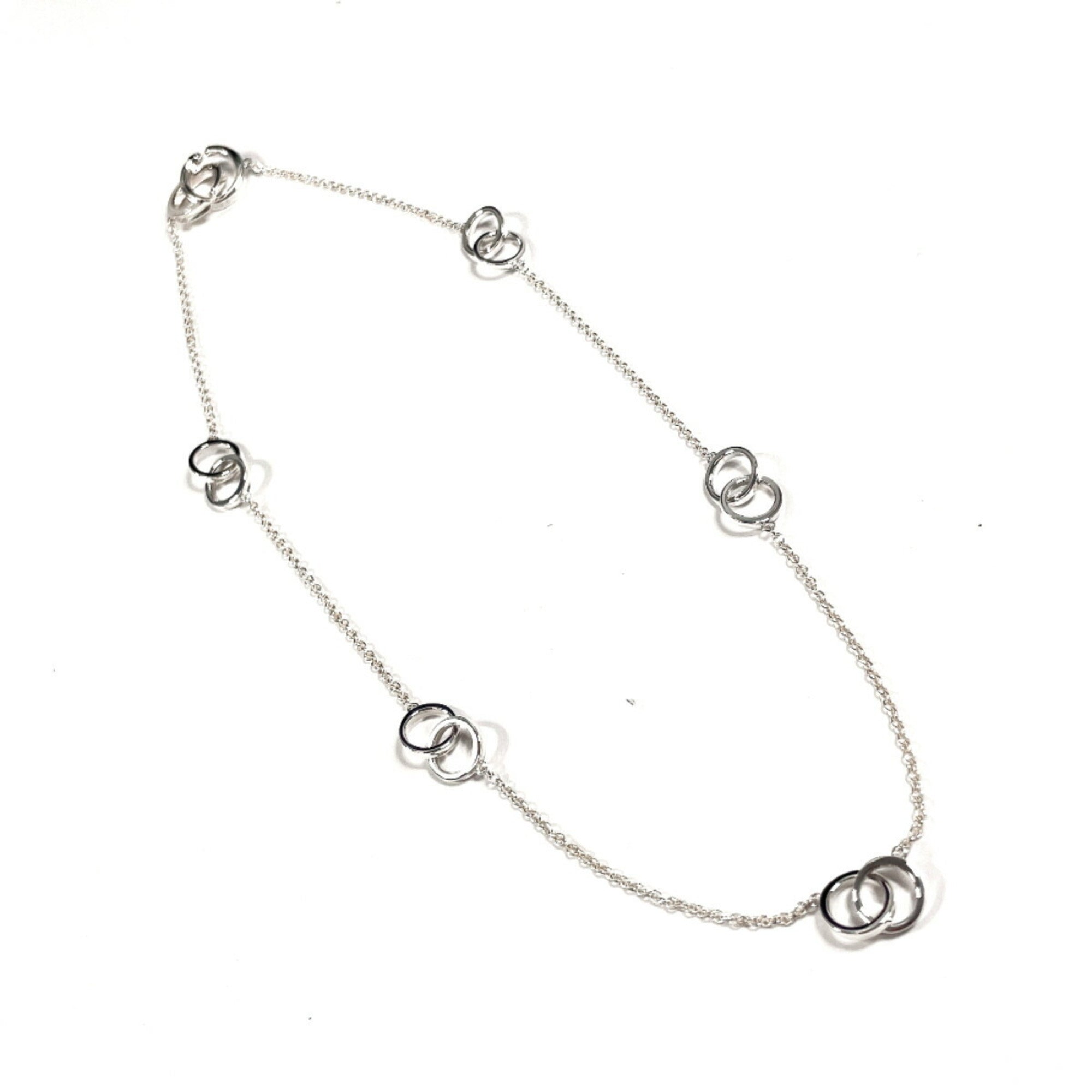 1837 Interlocking Multi Circle Pendant Necklace Sterling Silver