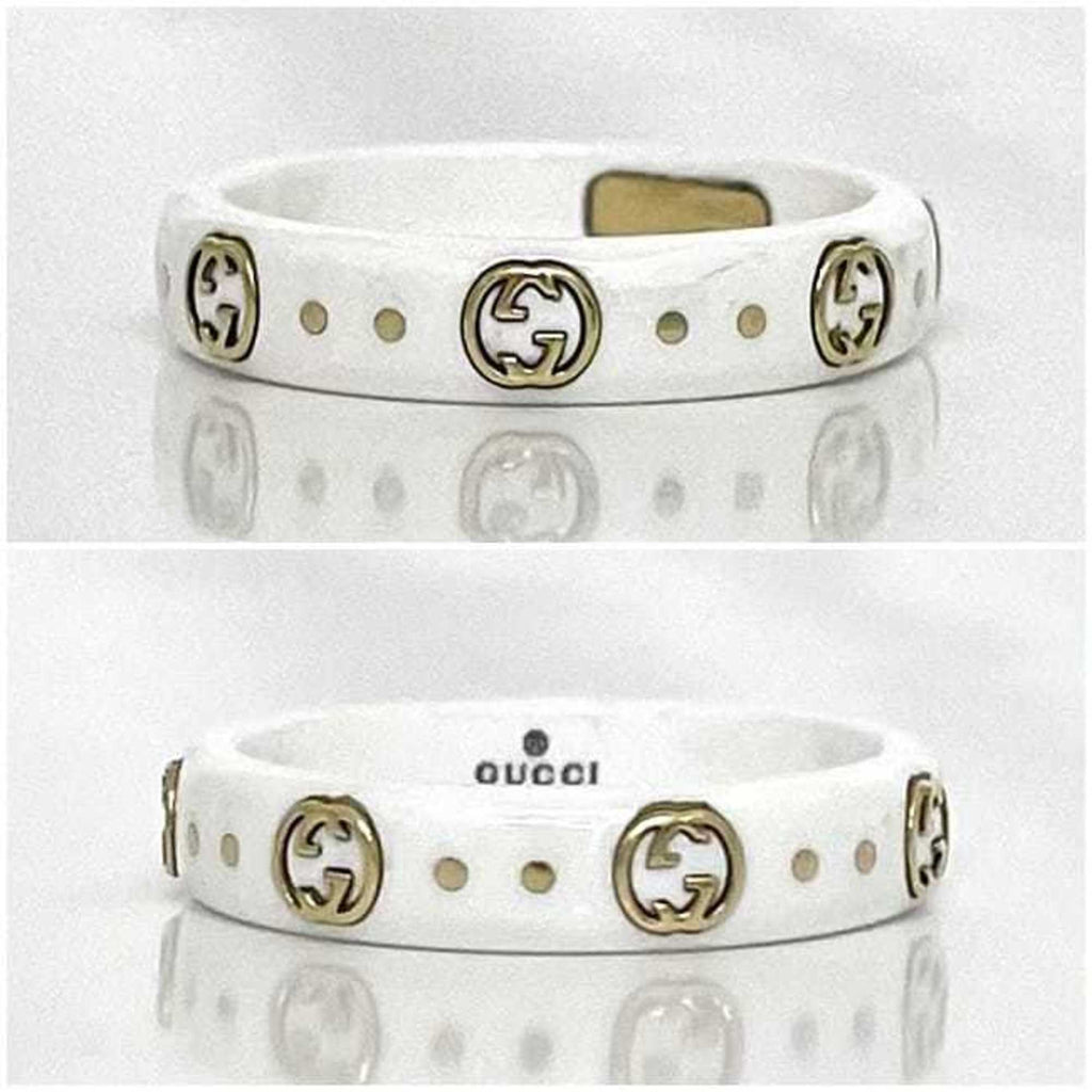 Band Ring Ceramic and 18K Yellow Gold