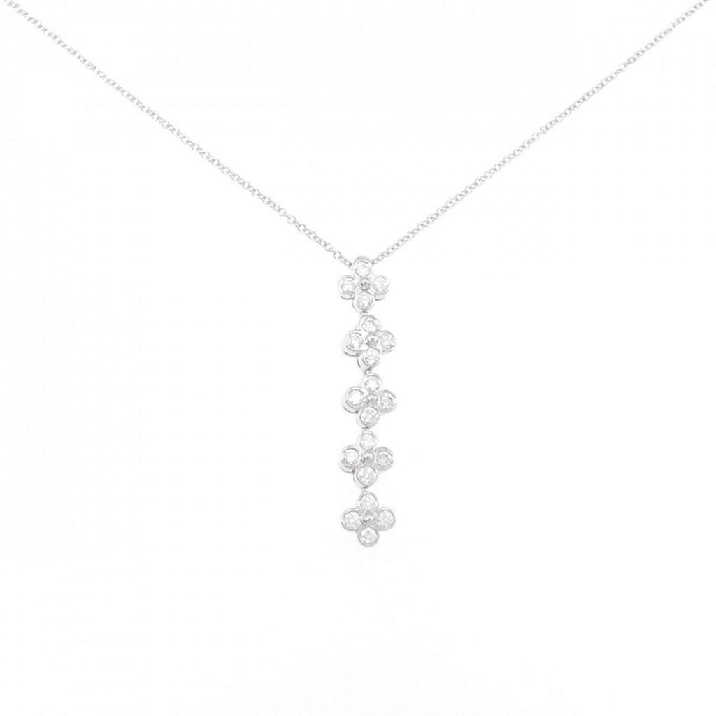 Lace Pendant Necklace Platinum
