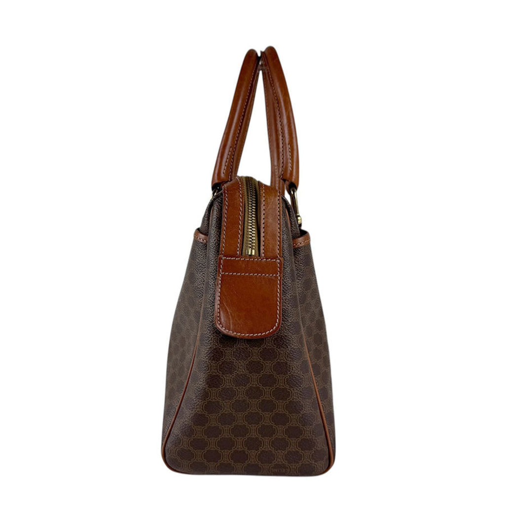 Vintage Duffle Bag Macadam Coated Canvas Large