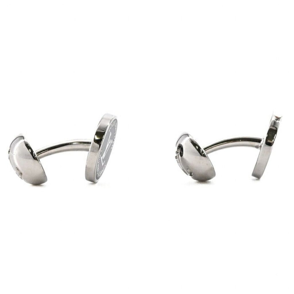 Cufflinks Enamel and Sterling Silver Black Bracelet