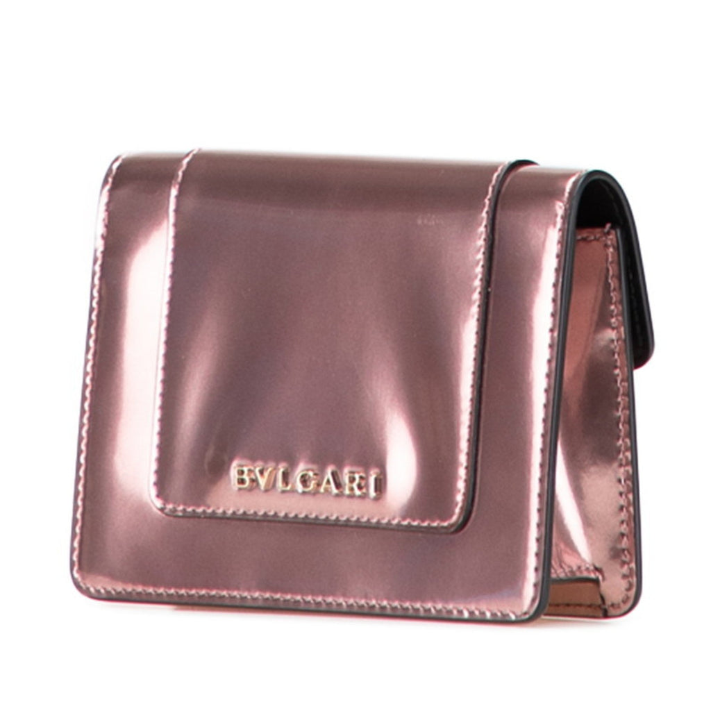 Serpenti Forever Square Shoulder Bag Metallic Leather Small