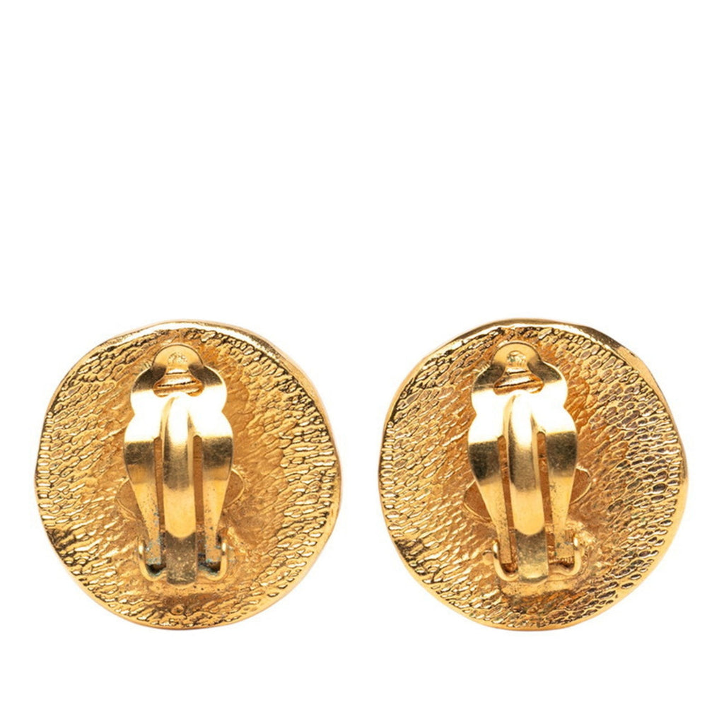 Vintage Earrings Gold-Tone Metal