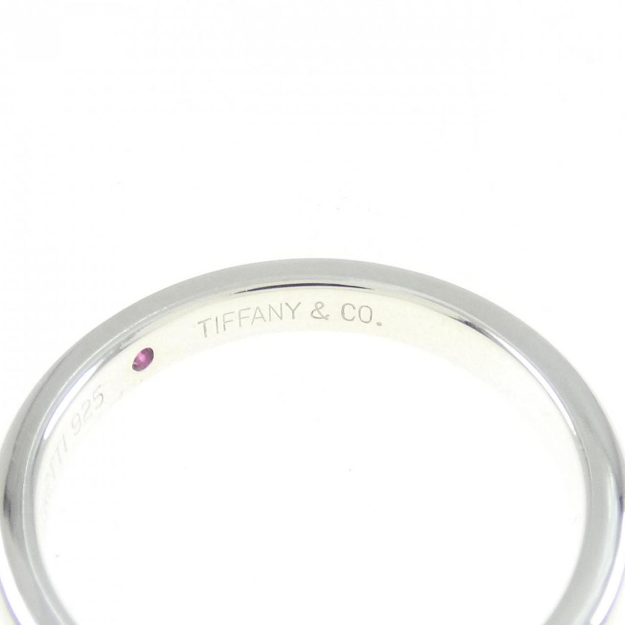 Band Ring Sterling Silver with Ruby