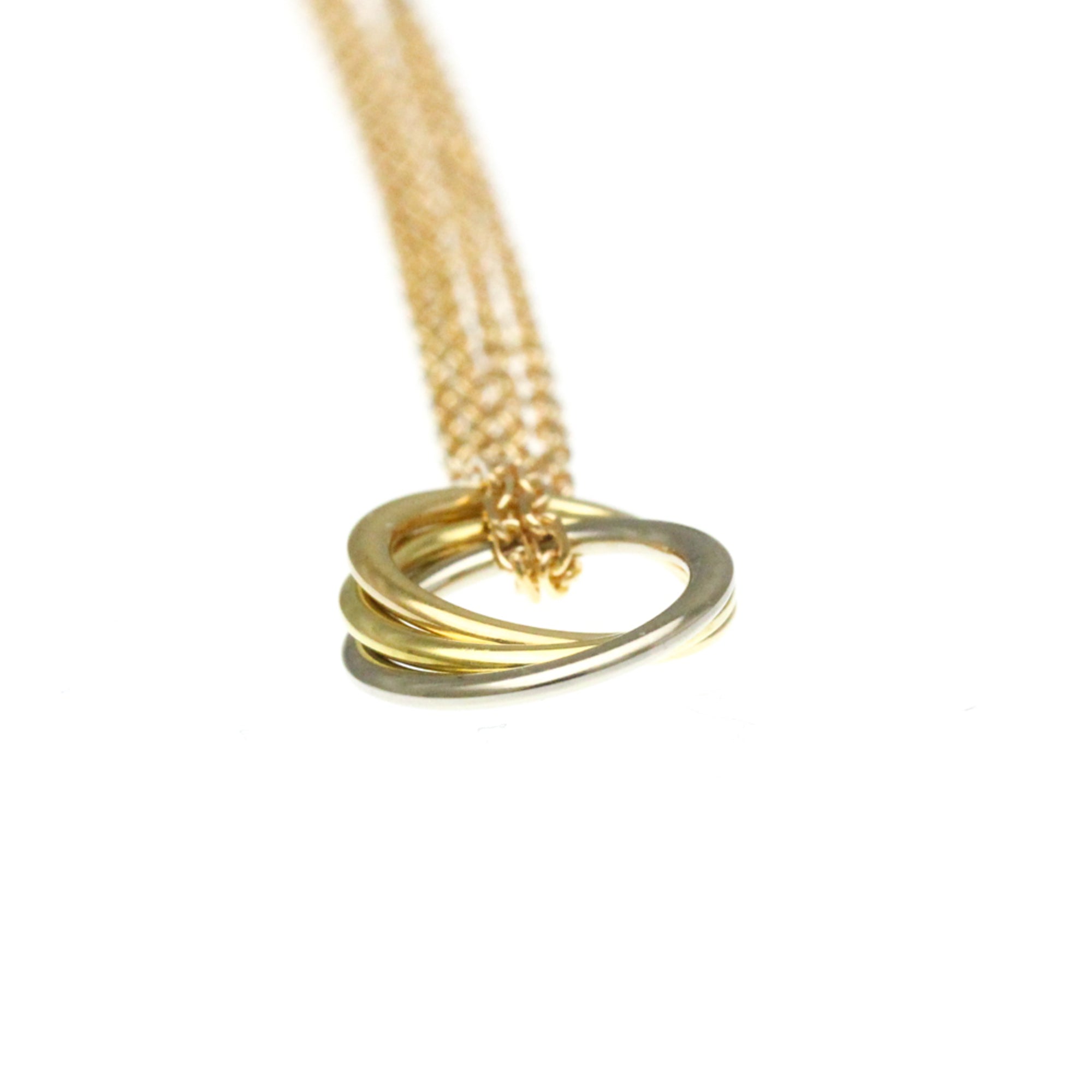Trinity Pendant Necklace 18K Tricolor Gold