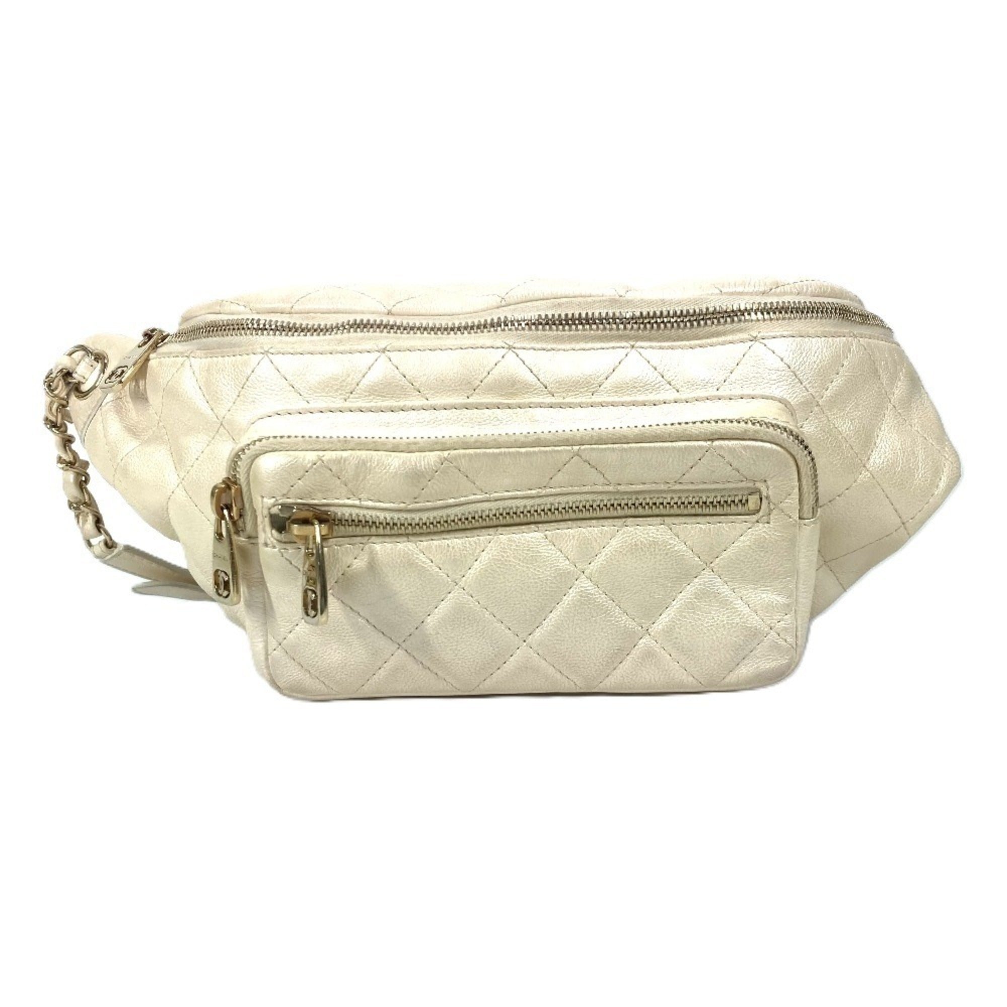 All About Waist Bag Quilted Iridescent Calfskin Medium
