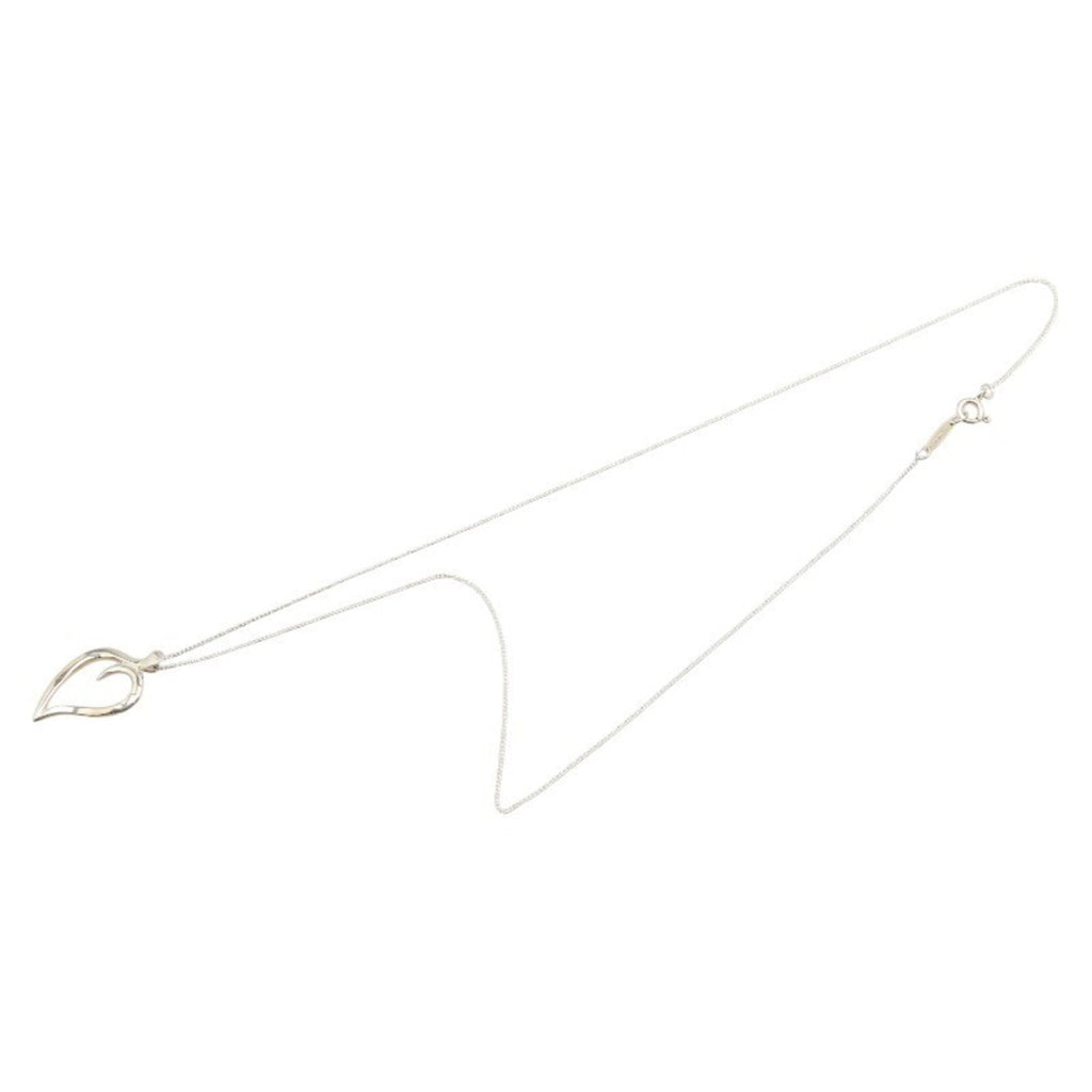 Leaf Pendant Necklace Sterling Silver