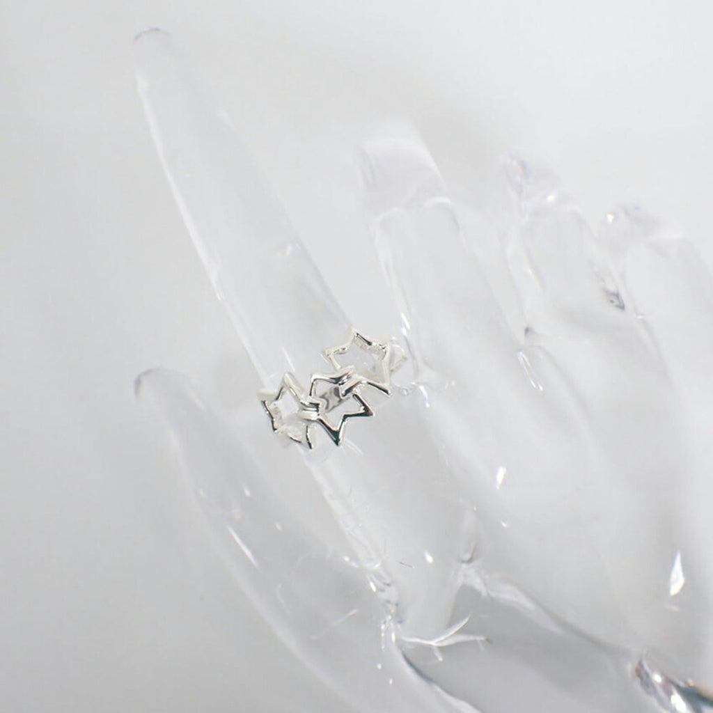Triple Star Ring Sterling Silver