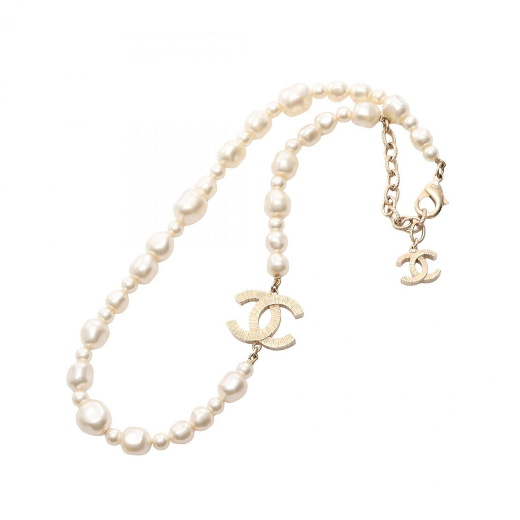 CC Logo Pendant Necklace Metal