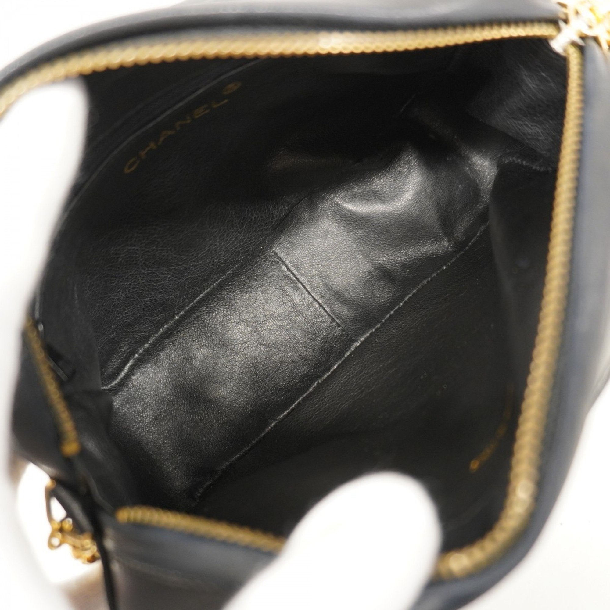 Vintage Front Pocket Camera Bag Quilted Lambskin Small