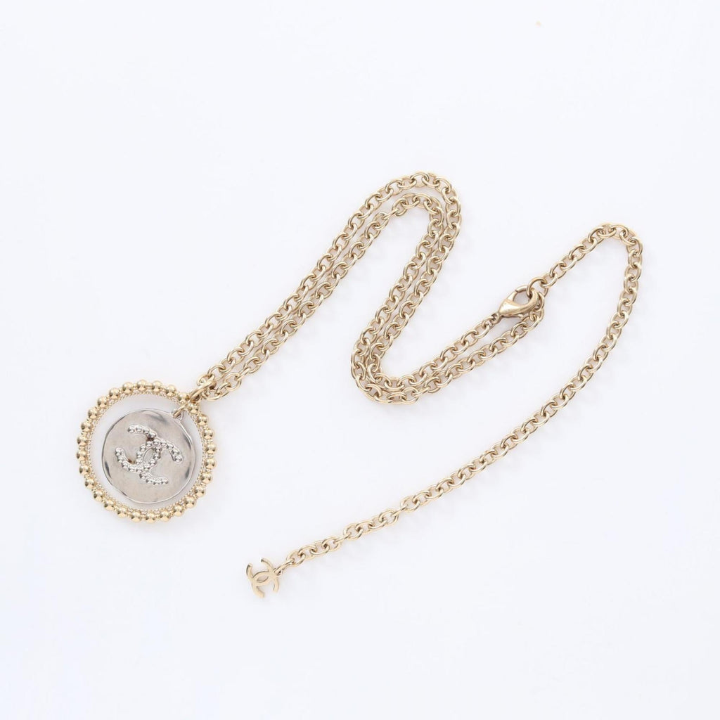 CC Logo Pendant Necklace Sterling Silver